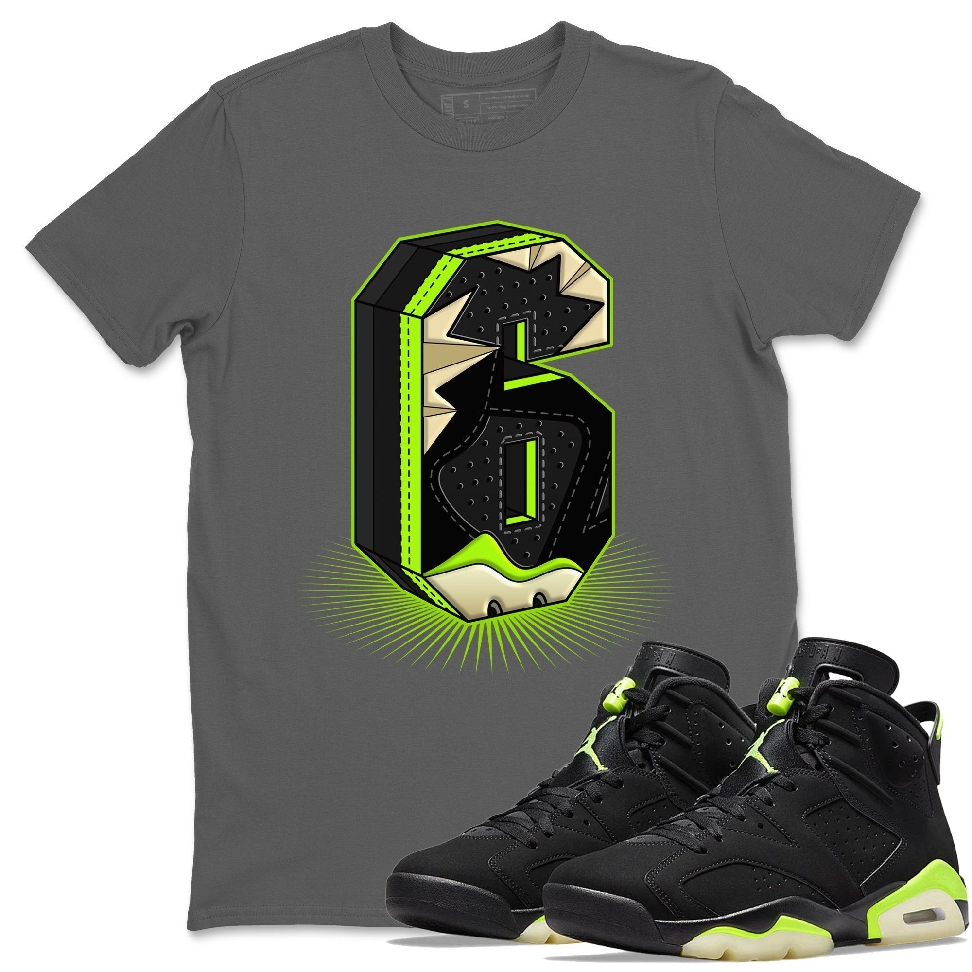 Jordan 6 Electric Green Shirt To Match Jordans Six Statue Sneaker Tees Jordan 6 Electric Green Drip Gear Zone Sneaker Matching Clothing Unisex Shirts