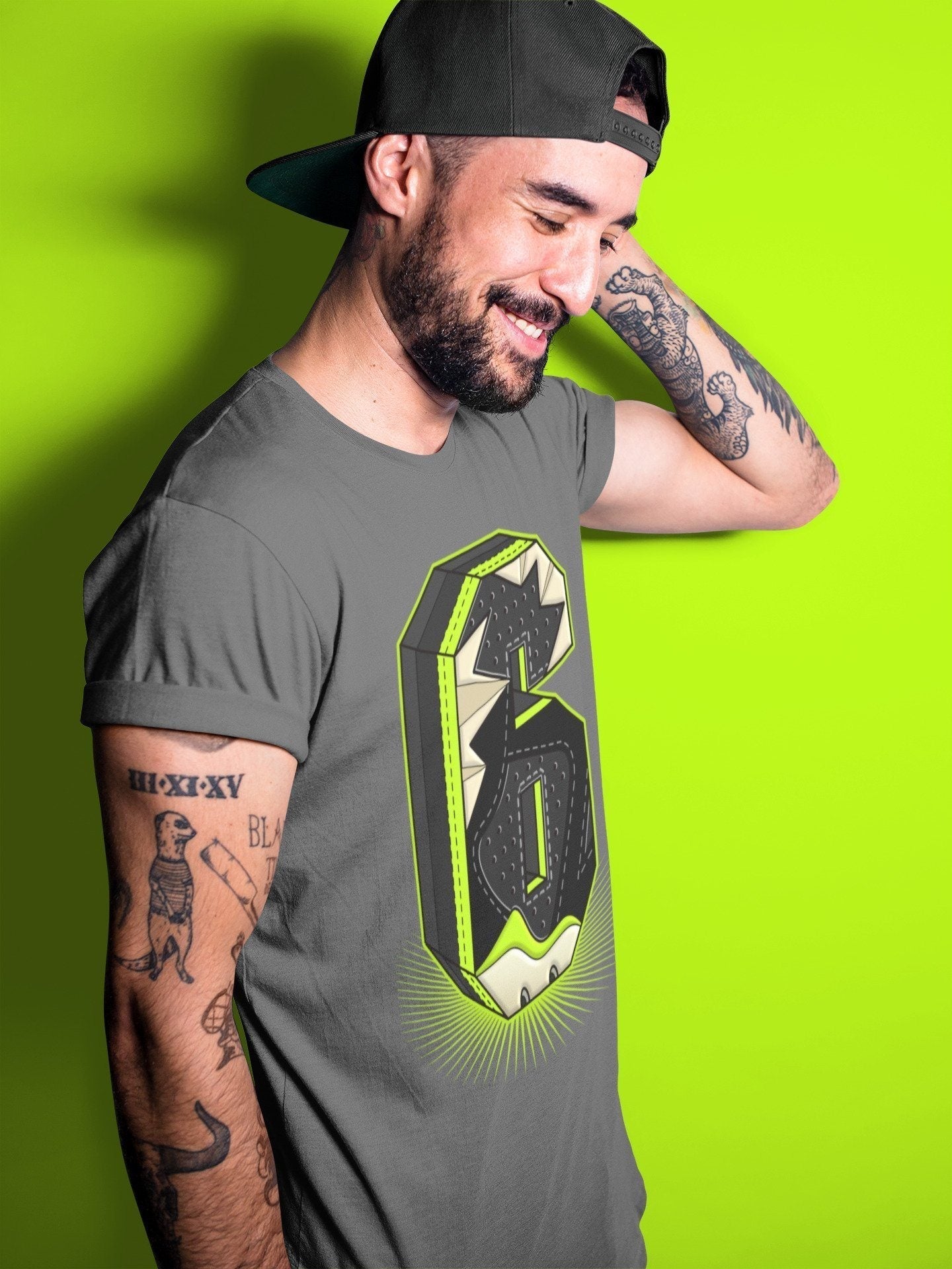 Jordan 6 Electric Green Shirt To Match Jordans Six Statue Sneaker Tees Jordan 6 Electric Green Drip Gear Zone Sneaker Matching Clothing Unisex Shirts