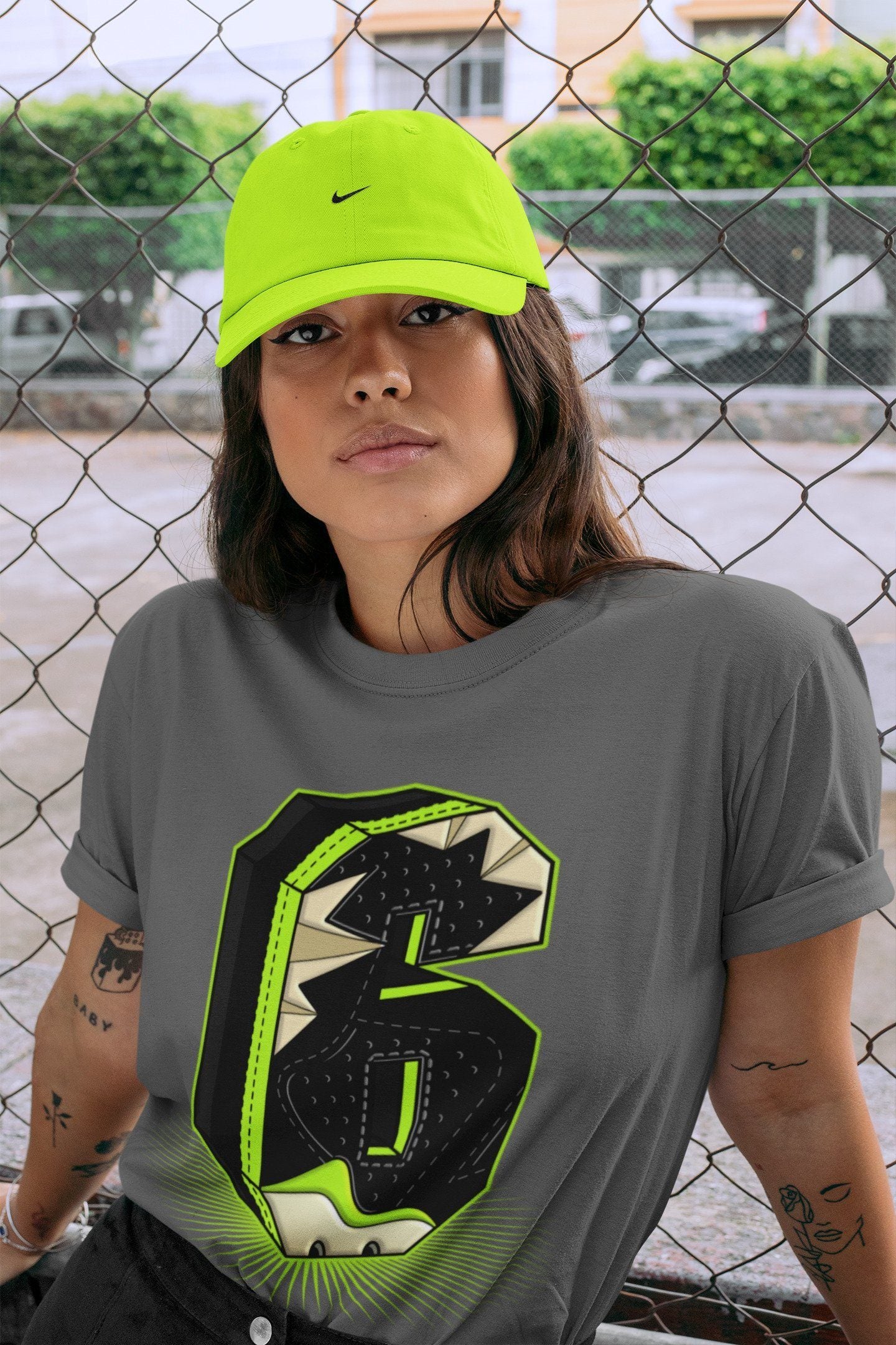 Jordan 6 Electric Green Shirt To Match Jordans Six Statue Sneaker Tees Jordan 6 Electric Green Drip Gear Zone Sneaker Matching Clothing Unisex Shirts