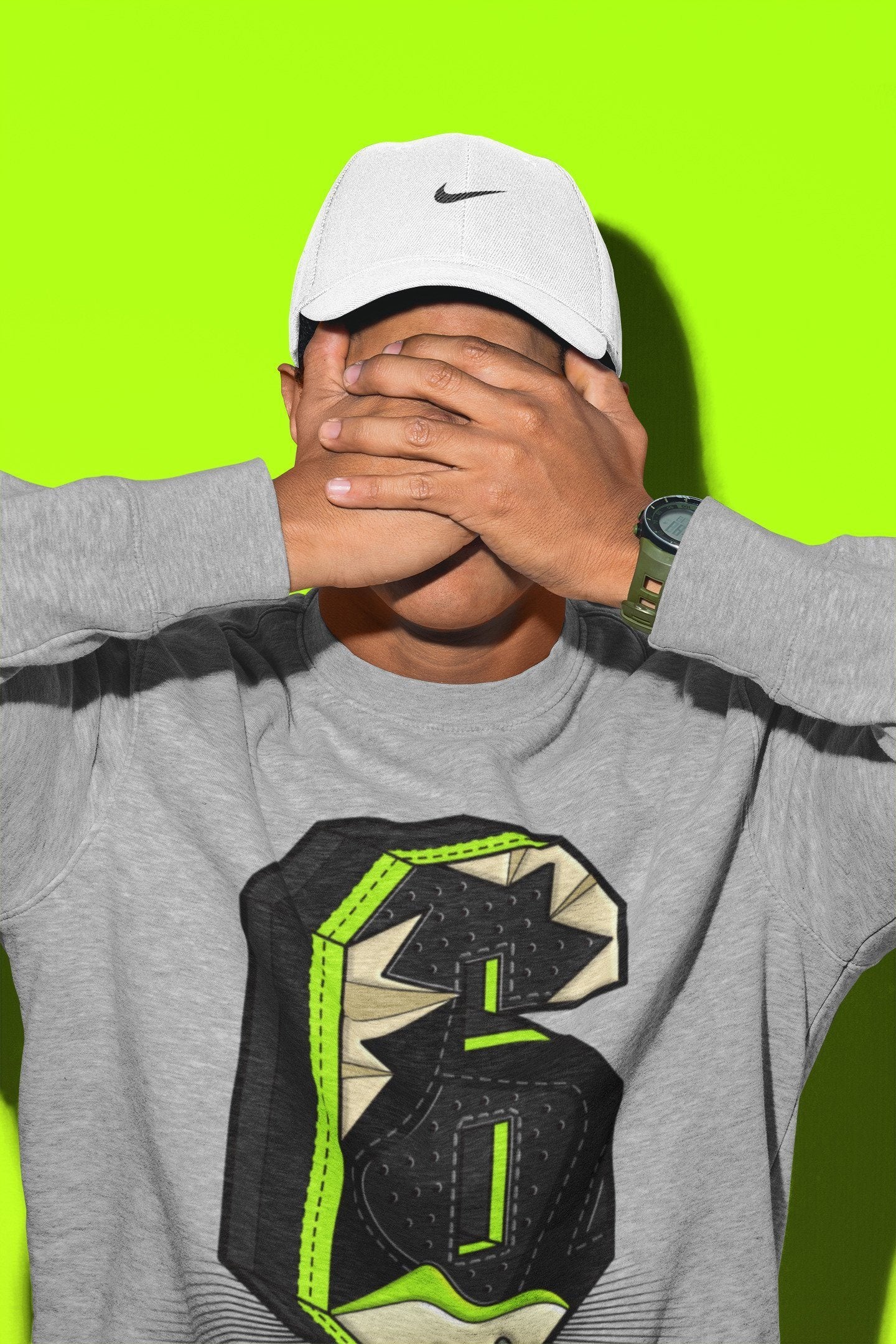 Jordan 6 Electric Green Shirt To Match Jordans Six Statue Sneaker Tees Jordan 6 Electric Green Drip Gear Zone Sneaker Matching Clothing Unisex Shirts