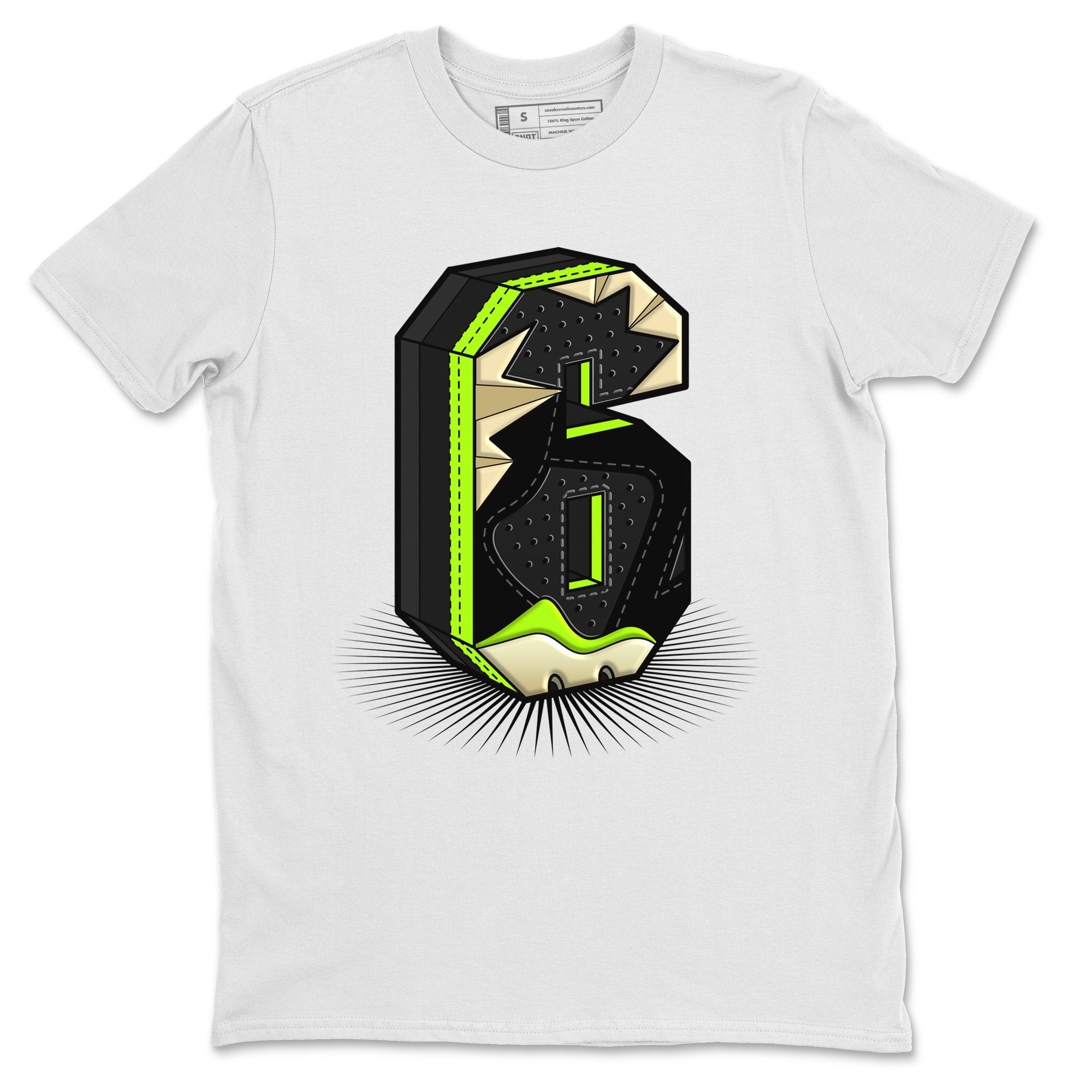 Jordan 6 Electric Green Shirt To Match Jordans Six Statue Sneaker Tees Jordan 6 Electric Green Drip Gear Zone Sneaker Matching Clothing Unisex Shirts