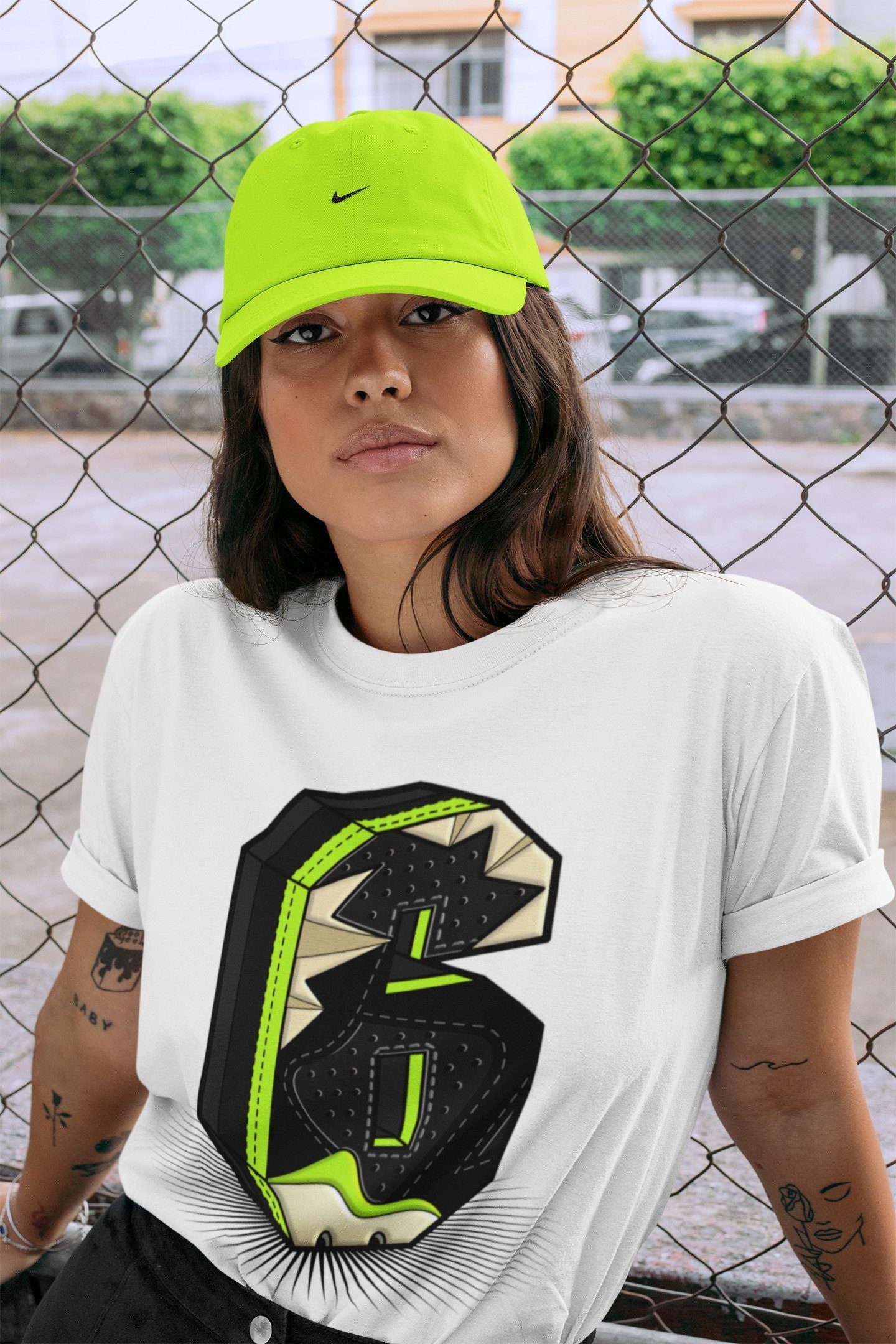 Jordan 6 Electric Green Shirt To Match Jordans Six Statue Sneaker Tees Jordan 6 Electric Green Drip Gear Zone Sneaker Matching Clothing Unisex Shirts