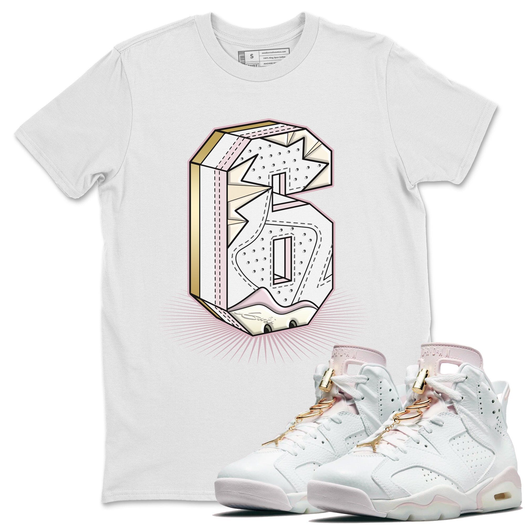 Jordan 6 Gold Hoops Shirt To Match Jordans Six Statue Sneaker Tees Jordan 6 Gold Hoops Drip Gear Zone Sneaker Matching Clothing Unisex Shirts