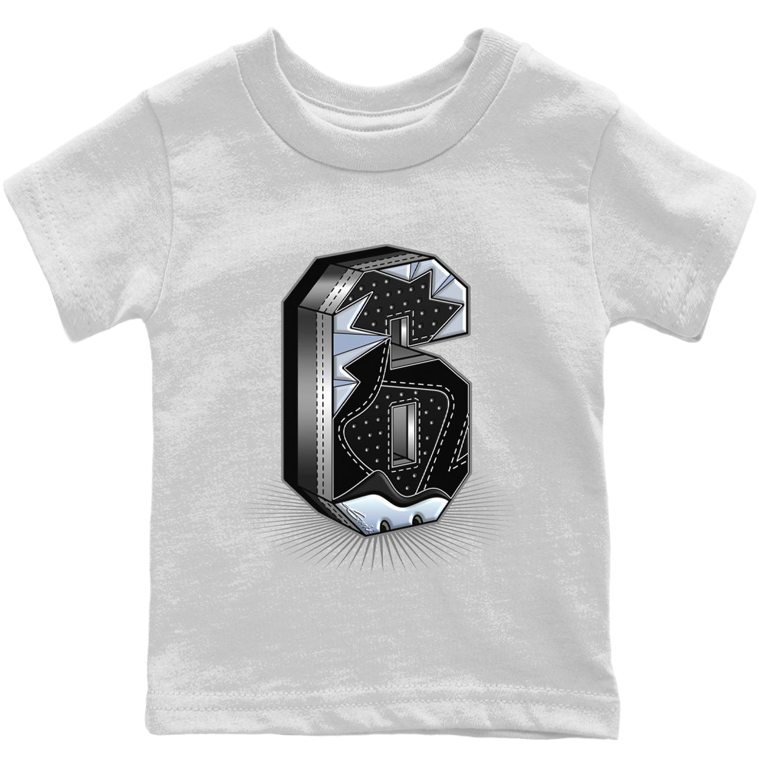 Jordan 6 Chrome Sneaker Matching T-Shirt Six Statue Sneaker Tees Jordan 6 Chrome Sneaker Release Tees Kids Shirts