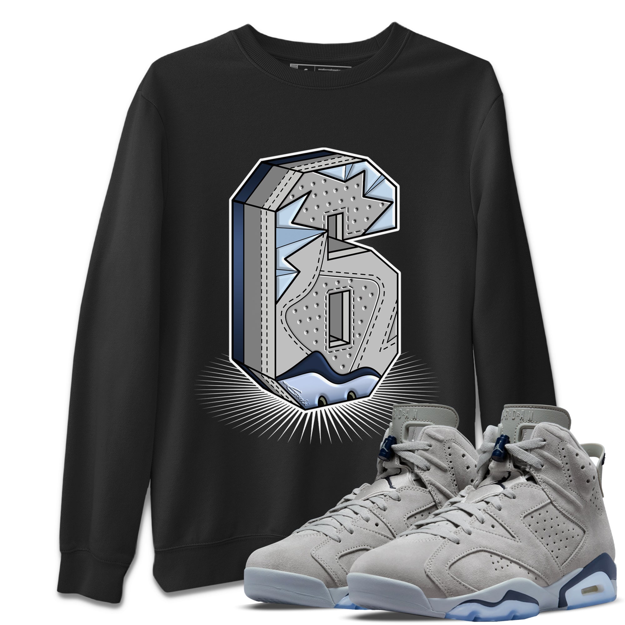 Jordan 6 Georgetown Shirt To Match Jordans Six Statue Sneaker Tees Jordan 6 Georgetown Drip Gear Zone Sneaker Matching Clothing Unisex Shirts