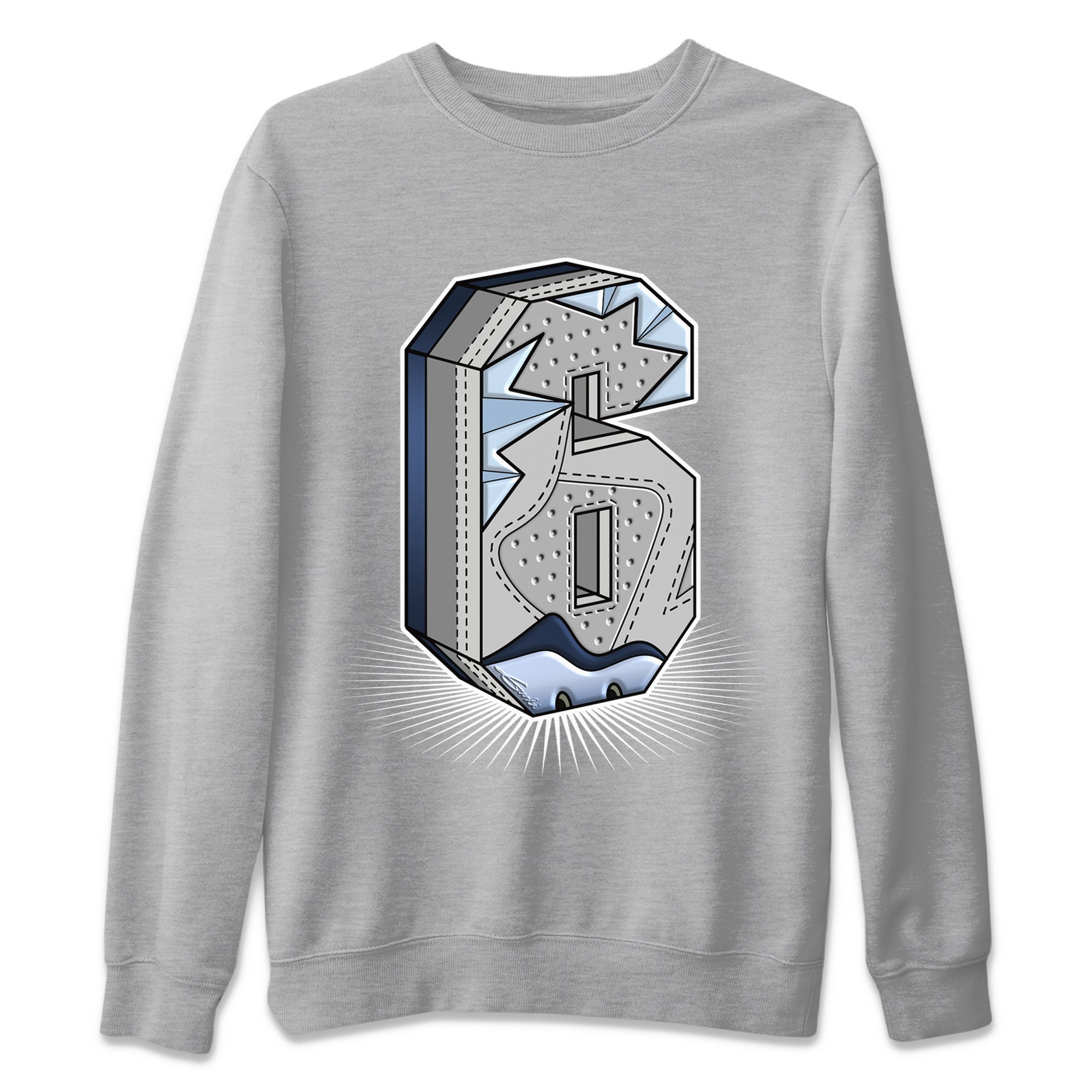 Jordan 6 Georgetown Shirt To Match Jordans Six Statue Sneaker Tees Jordan 6 Georgetown Drip Gear Zone Sneaker Matching Clothing Unisex Shirts