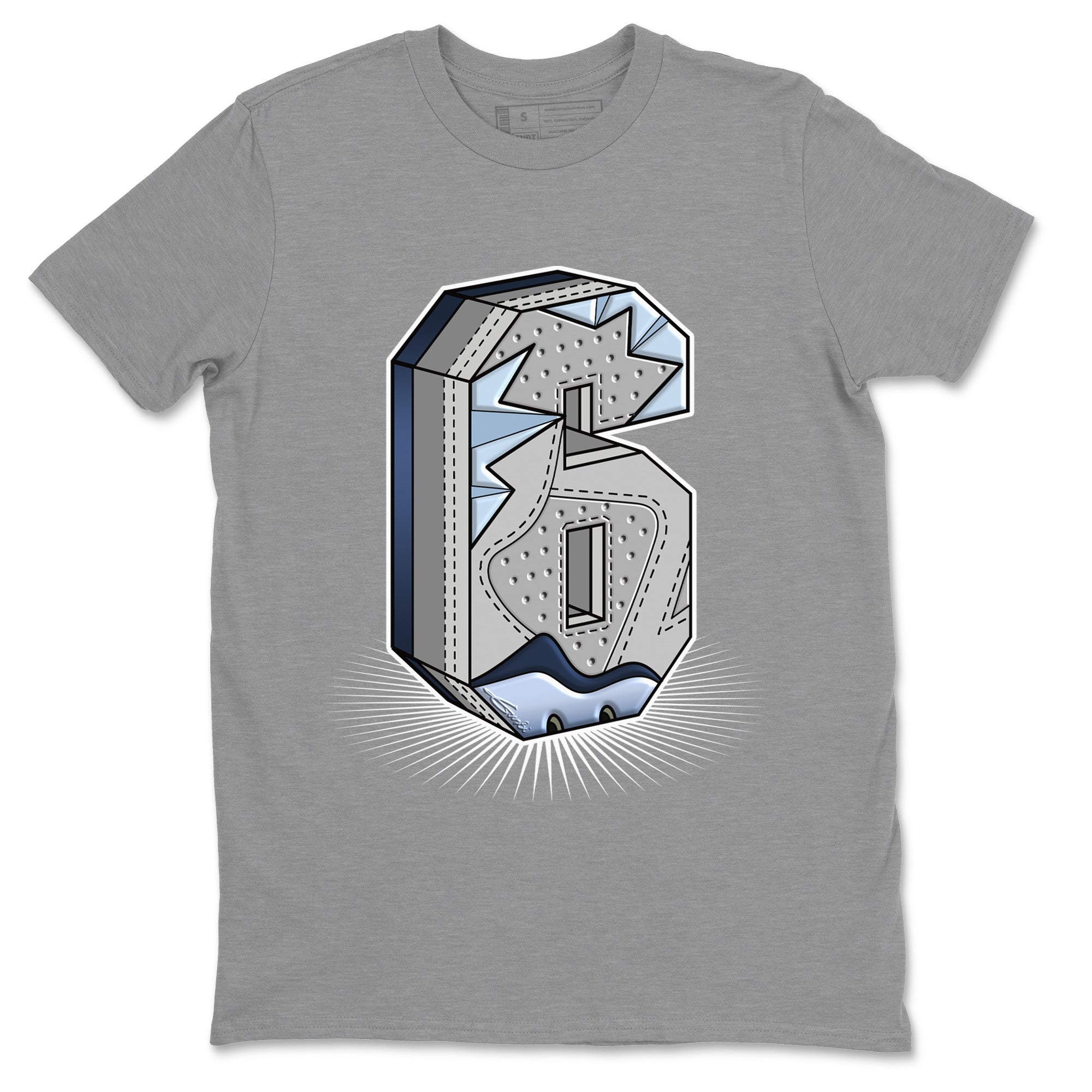 Jordan 6 Georgetown Shirt To Match Jordans Six Statue Sneaker Tees Jordan 6 Georgetown Drip Gear Zone Sneaker Matching Clothing Unisex Shirts