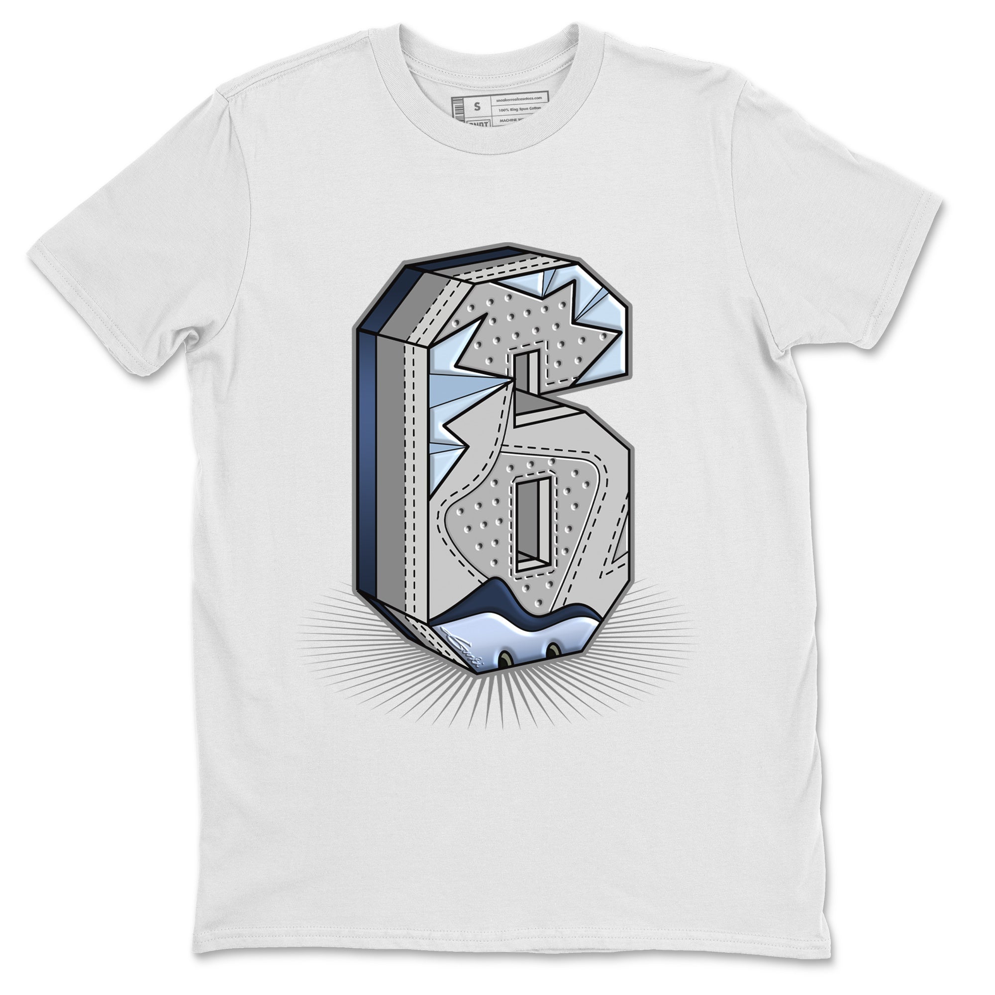 Jordan 6 Georgetown Shirt To Match Jordans Six Statue Sneaker Tees Jordan 6 Georgetown Drip Gear Zone Sneaker Matching Clothing Unisex Shirts