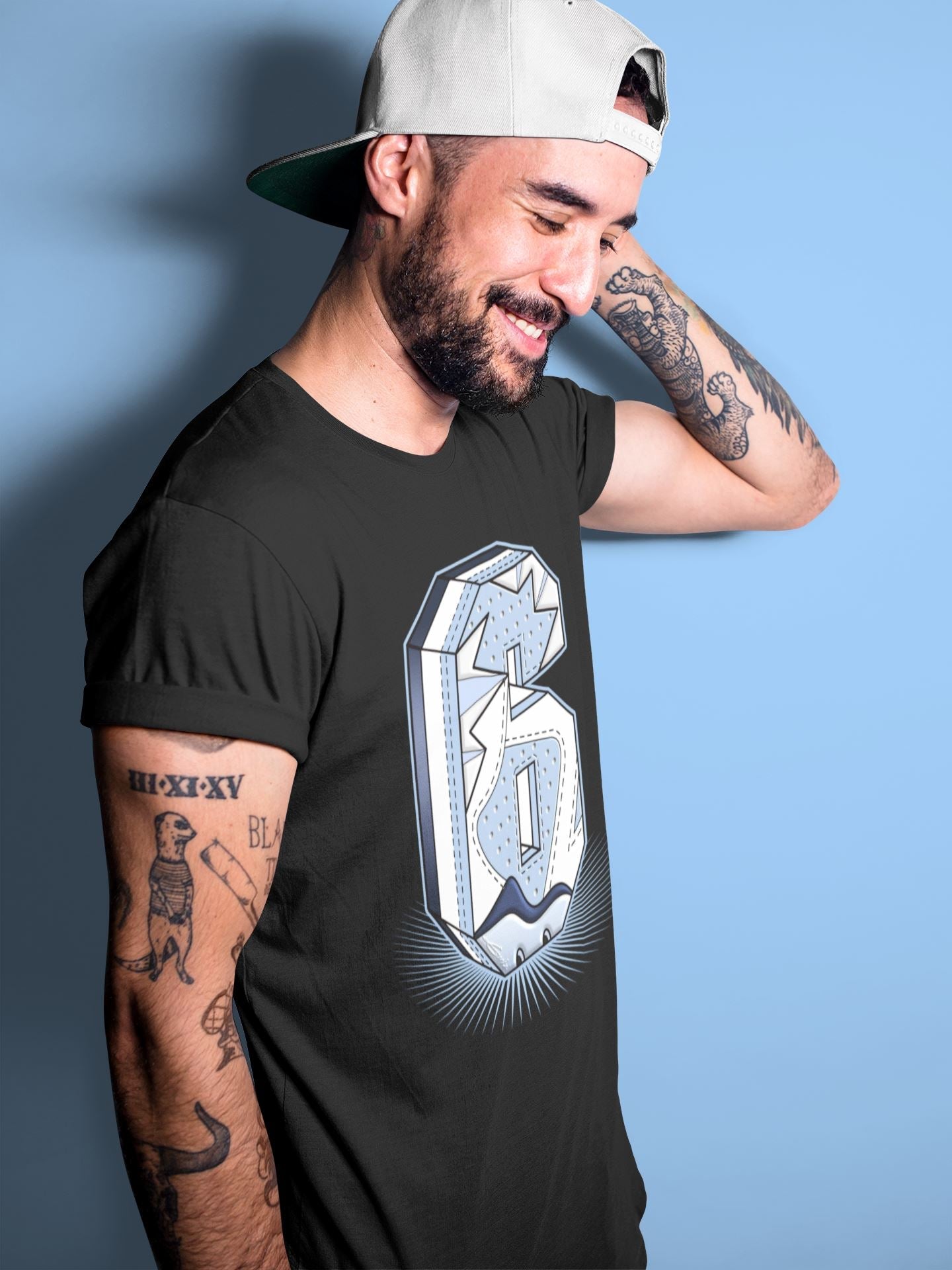 Jordan 6 UNC Shirt To Match Jordans Six Statue Sneaker Tees Jordan 6 UNC Drip Gear Zone Sneaker Matching Clothing Unisex Shirts