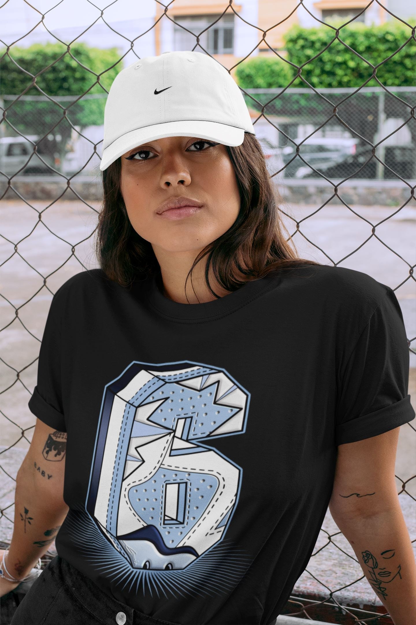 Jordan 6 UNC Shirt To Match Jordans Six Statue Sneaker Tees Jordan 6 UNC Drip Gear Zone Sneaker Matching Clothing Unisex Shirts