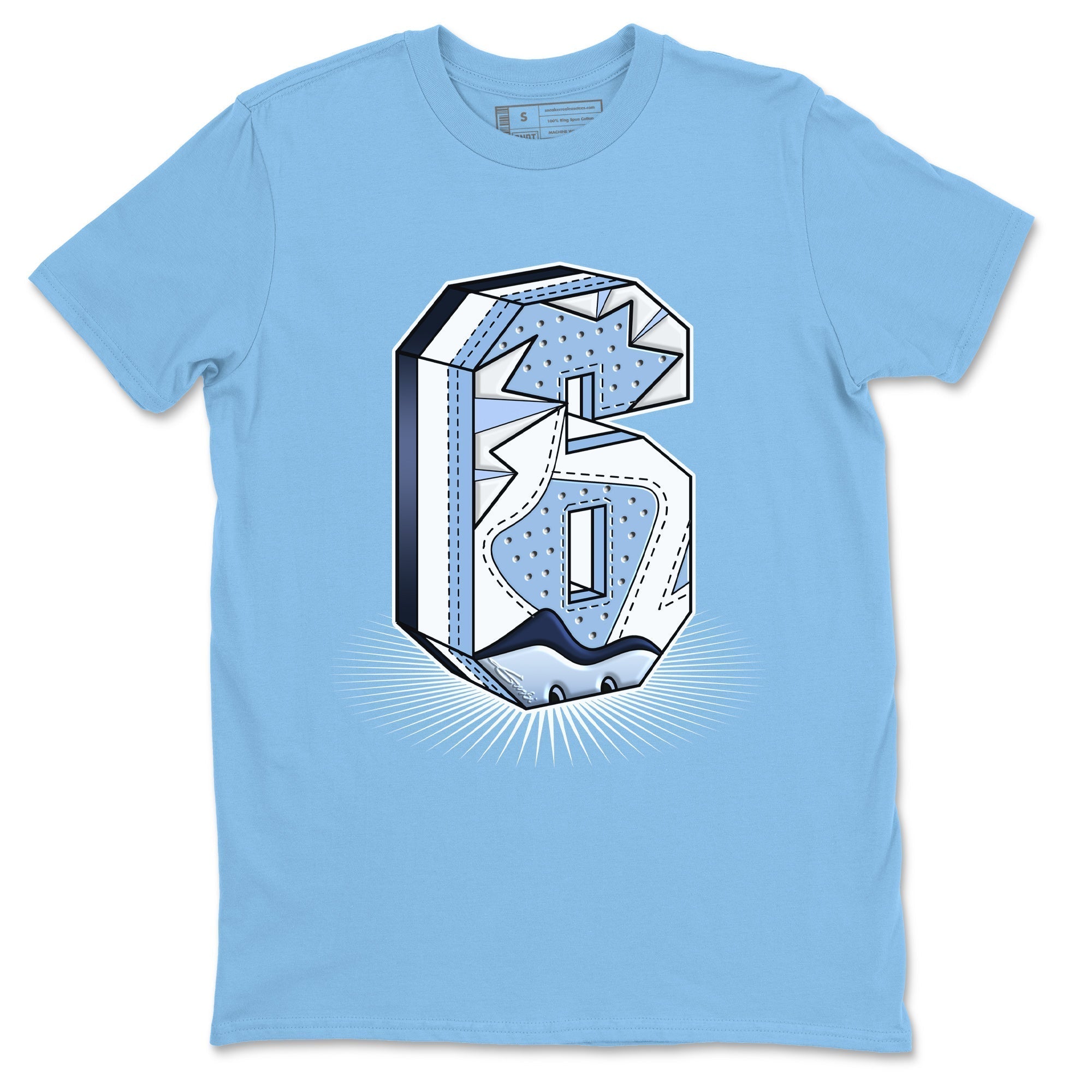 Jordan 6 UNC Shirt To Match Jordans Six Statue Sneaker Tees Jordan 6 UNC Drip Gear Zone Sneaker Matching Clothing Unisex Shirts