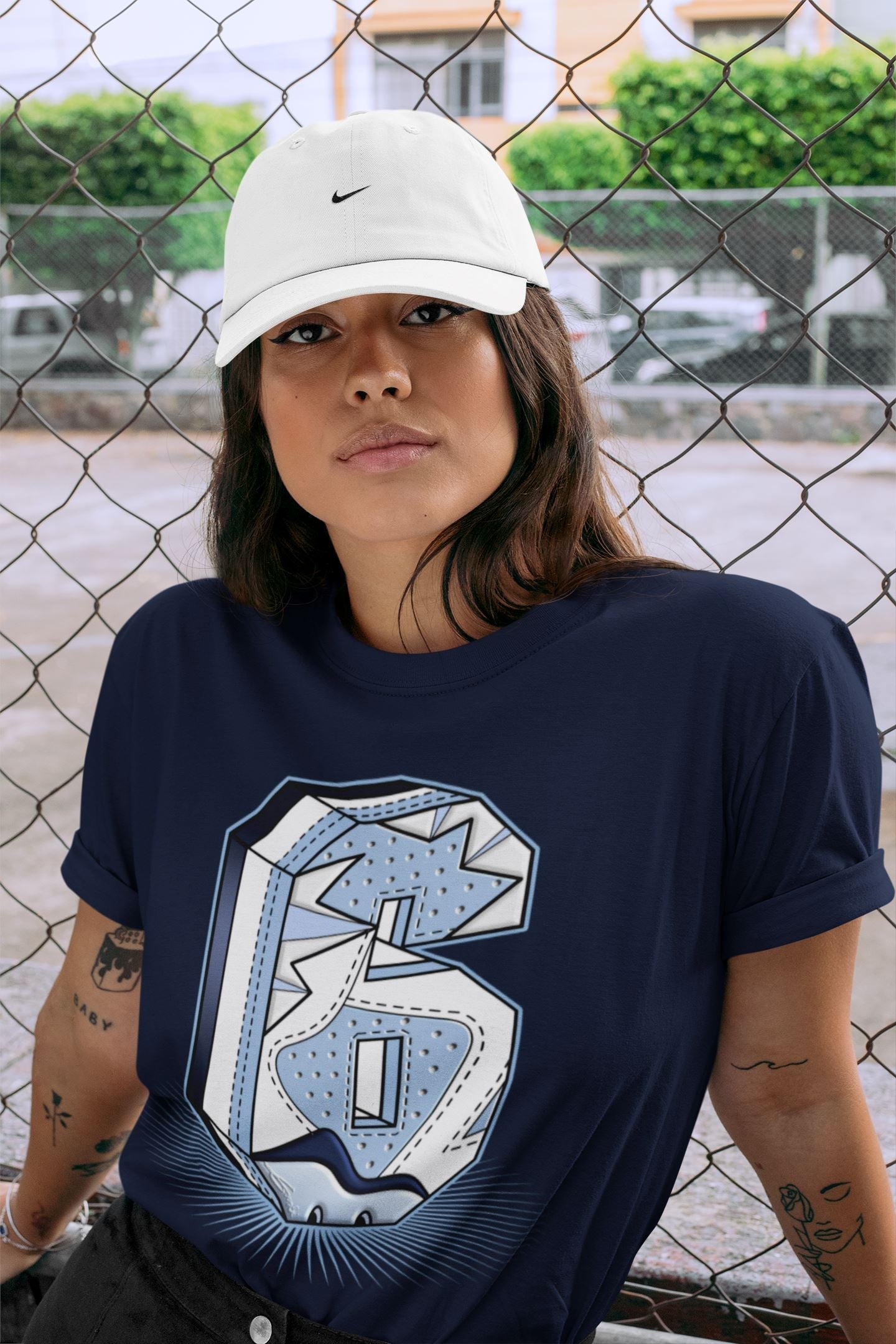 Jordan 6 UNC Shirt To Match Jordans Six Statue Sneaker Tees Jordan 6 UNC Drip Gear Zone Sneaker Matching Clothing Unisex Shirts