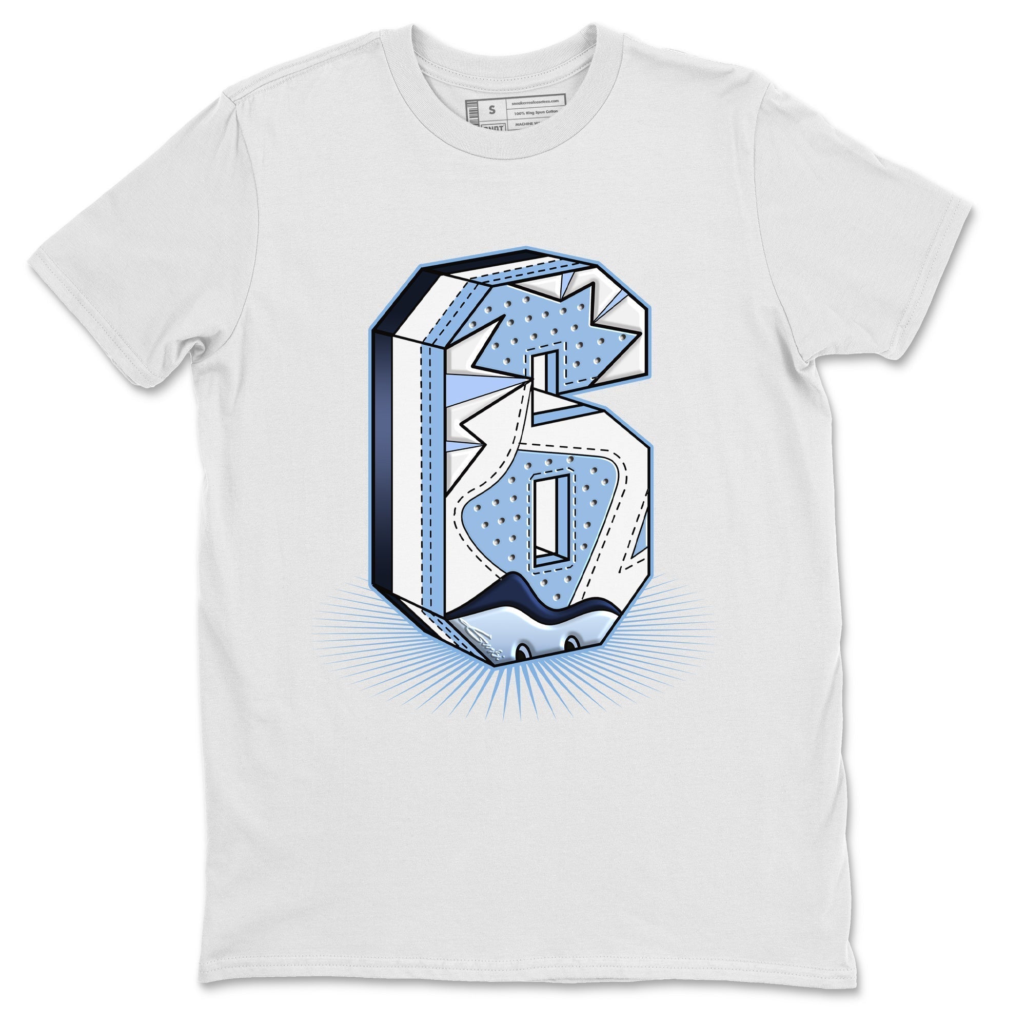 Jordan 6 UNC Shirt To Match Jordans Six Statue Sneaker Tees Jordan 6 UNC Drip Gear Zone Sneaker Matching Clothing Unisex Shirts