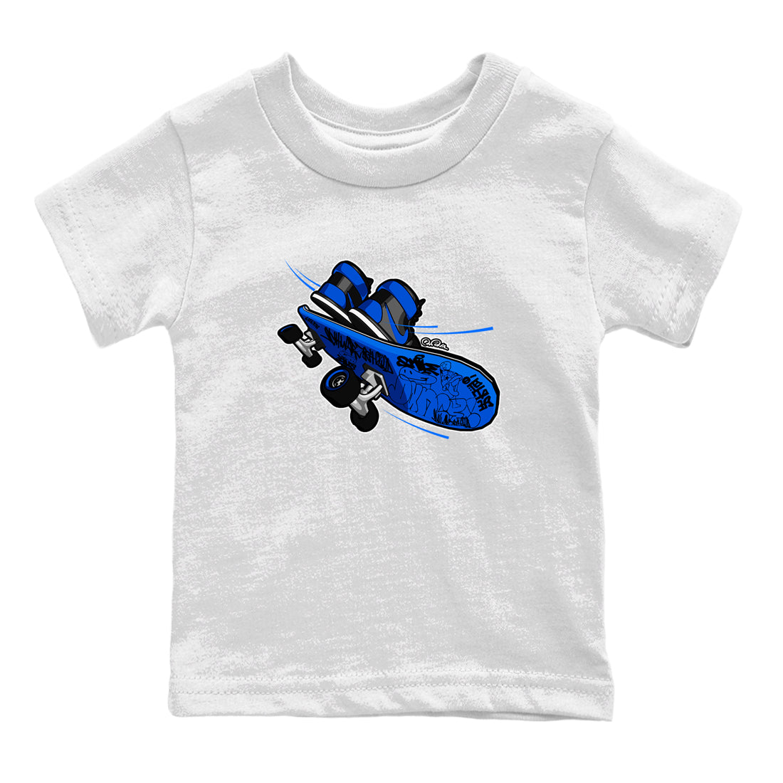 Air Jordan 1 Royal Reimagined shirt to match jordans Skateboard sneaker tees AJ1 Royal Reimagined Drip Gear Zone Kids Baby Toddler sneaker shirts White 2 T-Shirt