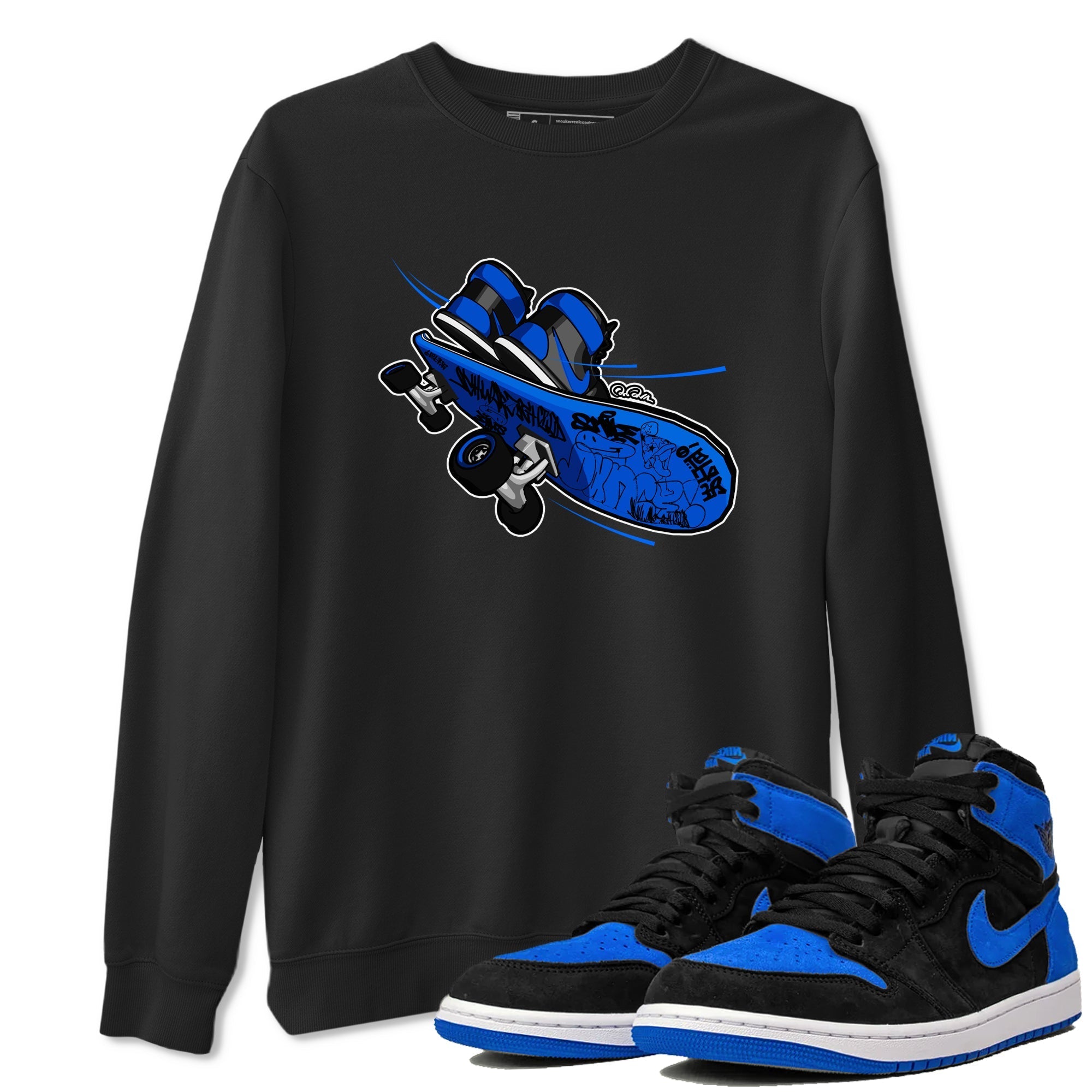 Air Jordan 1 Royal Reimagined shirt to match jordans Skateboard sneaker tees AJ1 Royal Reimagined Drip Gear Zone Unisex Sneaker Tees and Sneaker Match T-Shirt Black 1 T-Shirt