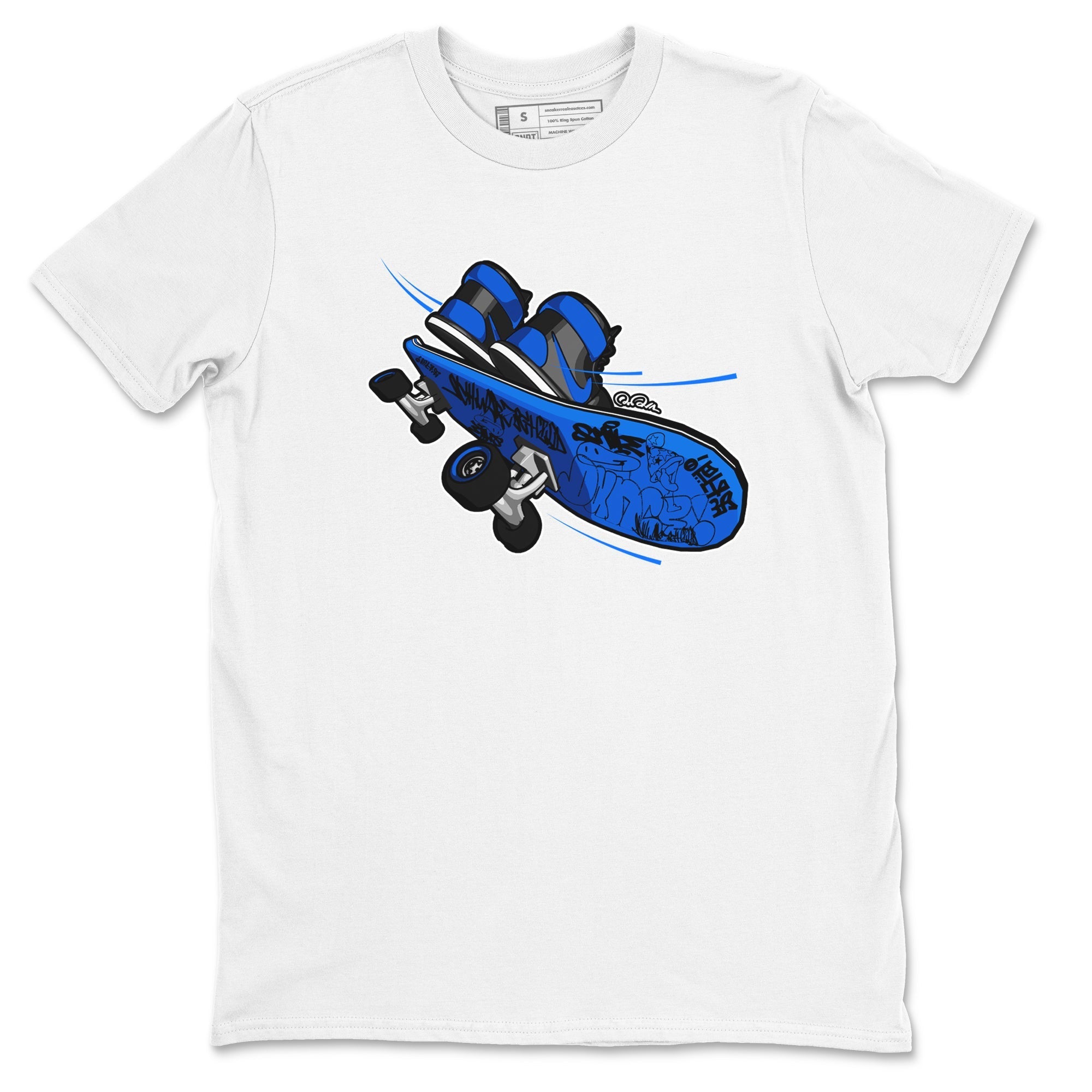 Air Jordan 1 Royal Reimagined shirt to match jordans Skateboard sneaker tees AJ1 Royal Reimagined Drip Gear Zone Unisex Sneaker Tees and Sneaker Match T-Shirt White 2 T-Shirt