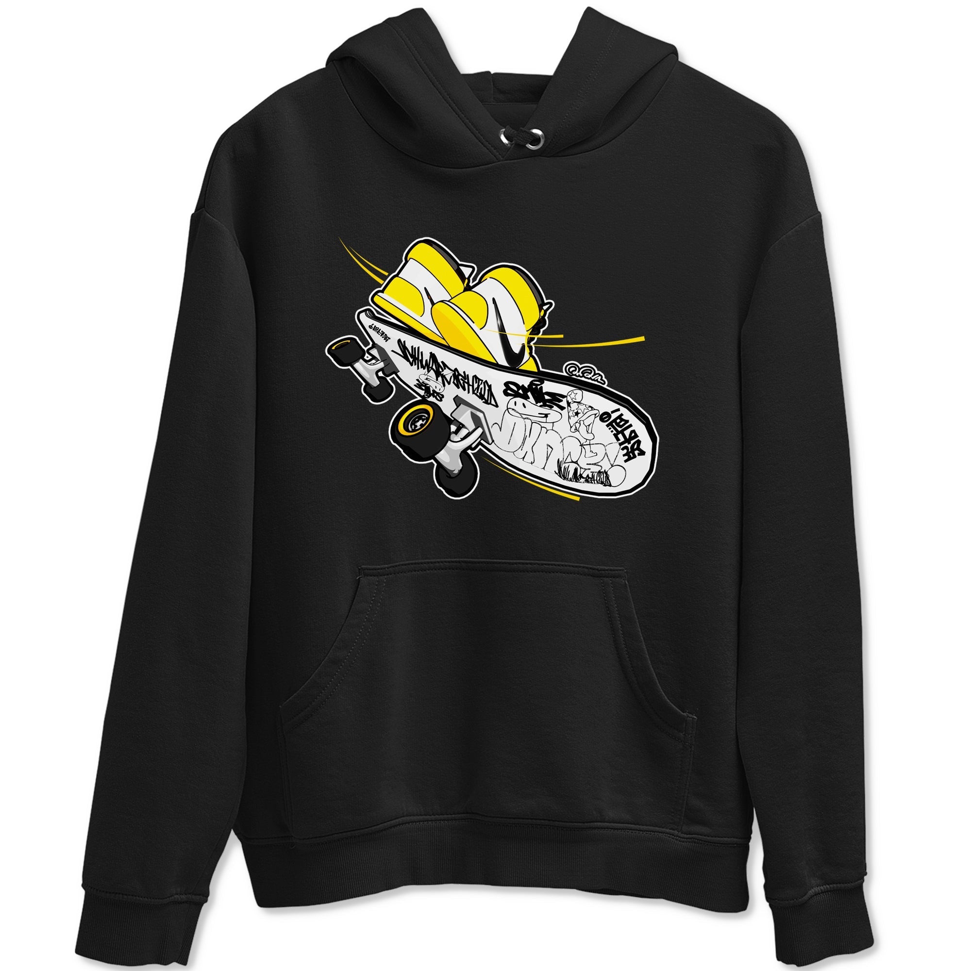 1s Yellow Ochre shirt to match jordans Skateboard sneaker tees streetwear brand Air Jordan 1 Yellow Ochre Drip Gear Zone Brand unisex cotton Black 2 crew neck shirt