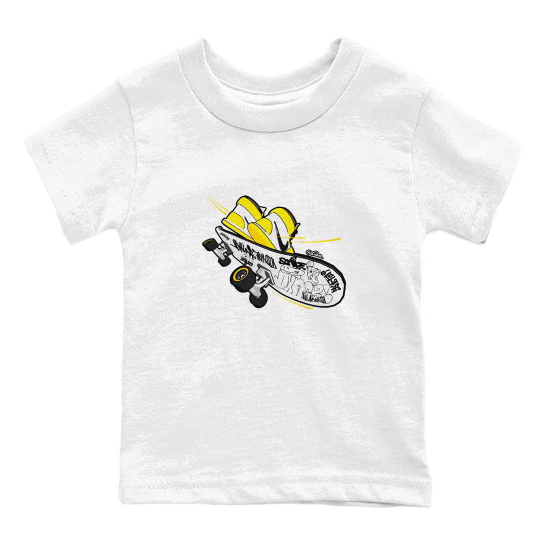 1s Yellow Ochre shirt to match jordans Skateboard sneaker tees streetwear brand Air Jordan 1 Yellow Ochre Drip Gear Zone Brand baby toddler White 2 cotton Shirt