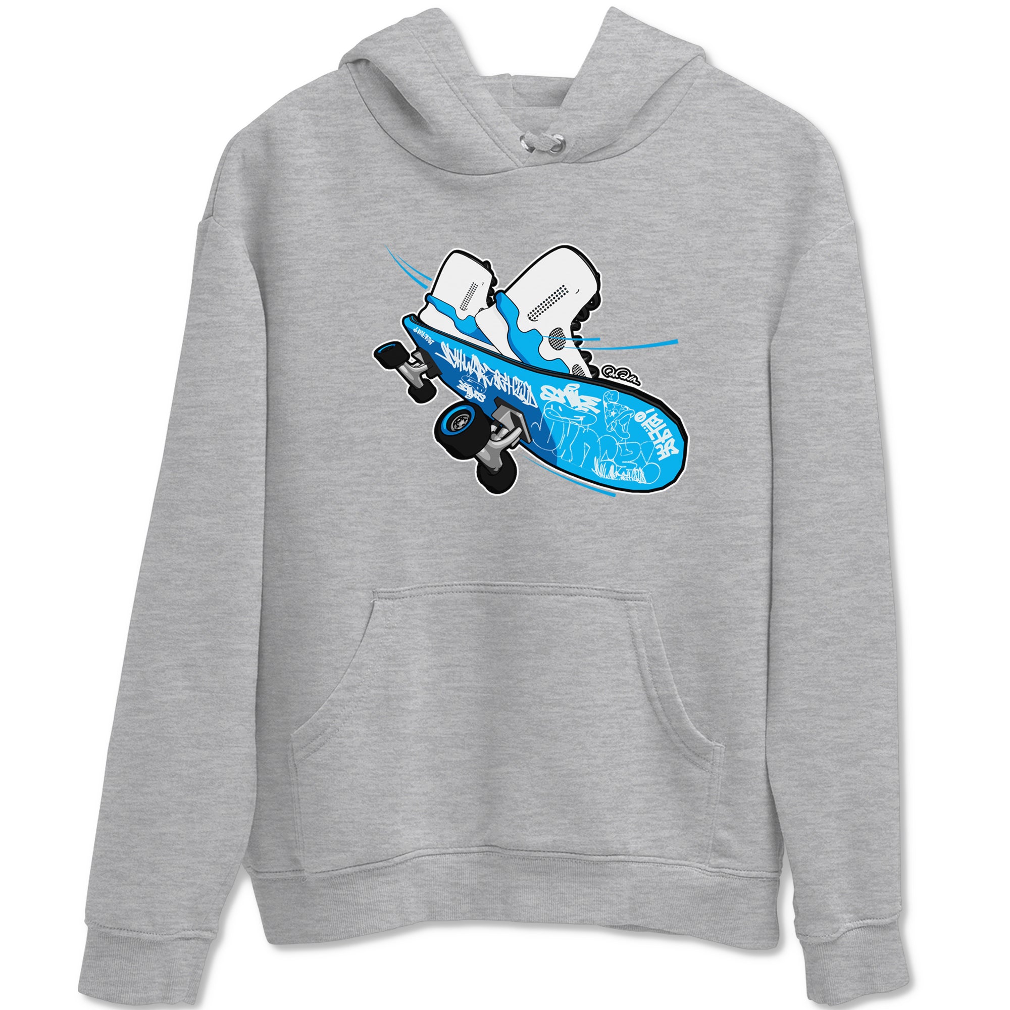 9s Powder Blue shirt to match jordans Skateboard sneaker tees Air Jordan 9 Powder Blue Drip Gear Zone unisex cotton Heather Grey 2 crew neck shirt