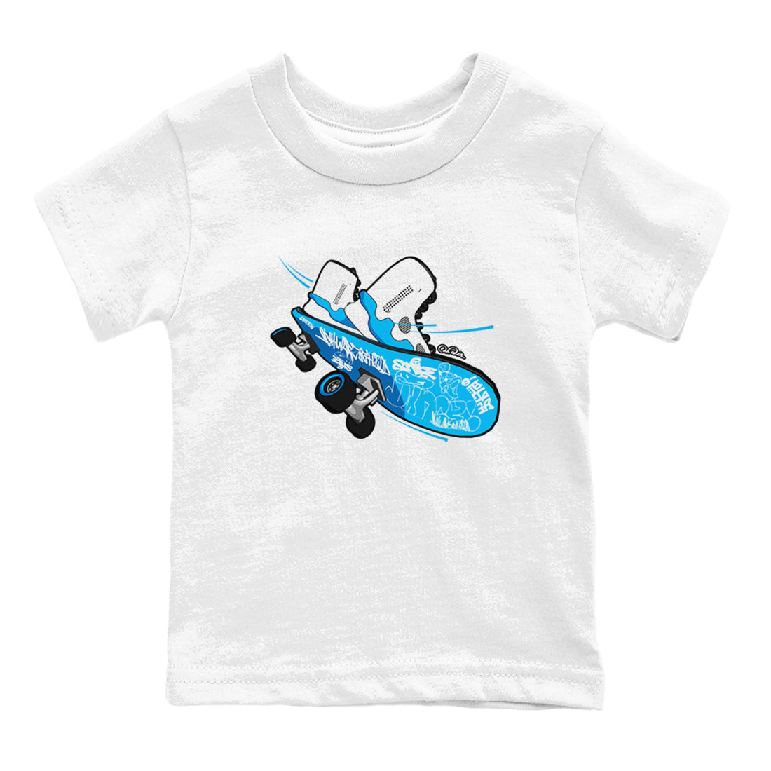 9s Powder Blue shirt to match jordans Skateboard sneaker tees Air Jordan 9 Powder Blue Drip Gear Zone baby toddler White 2 cotton Shirt