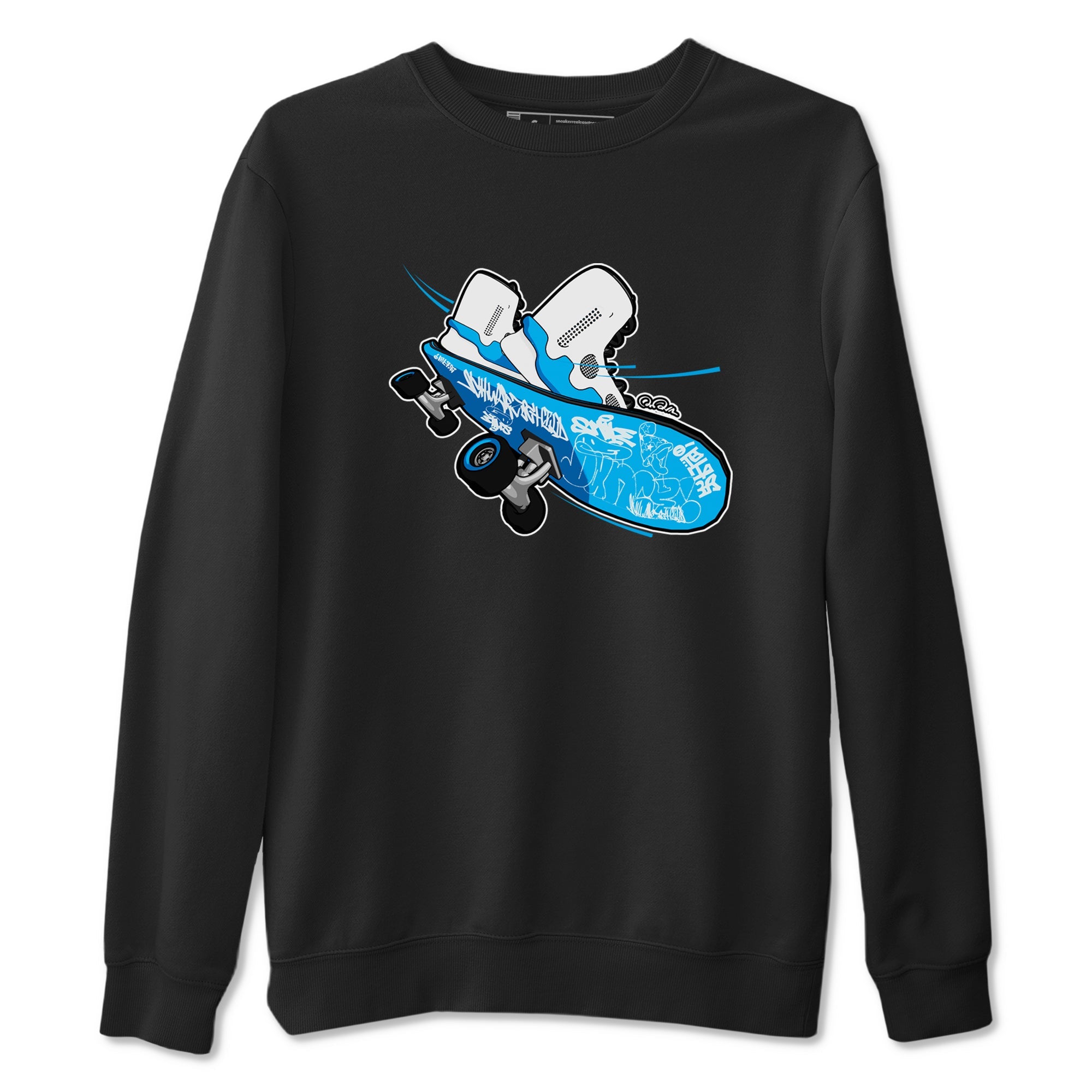 9s Powder Blue shirt to match jordans Skateboard sneaker tees Air Jordan 9 Powder Blue Drip Gear Zone unisex cotton Black 2 crew neck shirt