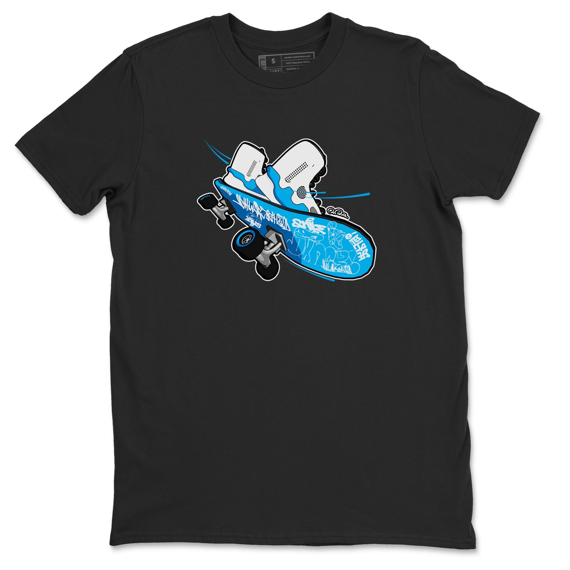 9s Powder Blue shirt to match jordans Skateboard sneaker tees Air Jordan 9 Powder Blue Drip Gear Zone unisex cotton Black 2 crew neck shirt