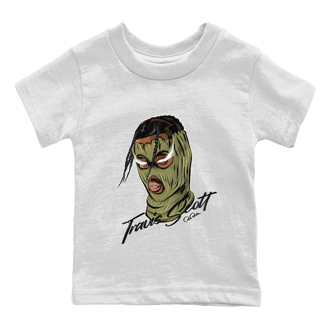 Air Jordan 1 Travis Scott Golf shirt to match jordans Ski Mask Gang Streetwear Sneaker Shirt AJ1 lowTravis Scott Golf Drip Gear Zone Sneaker Matching Clothing Baby Toddler White 2 T-Shirt