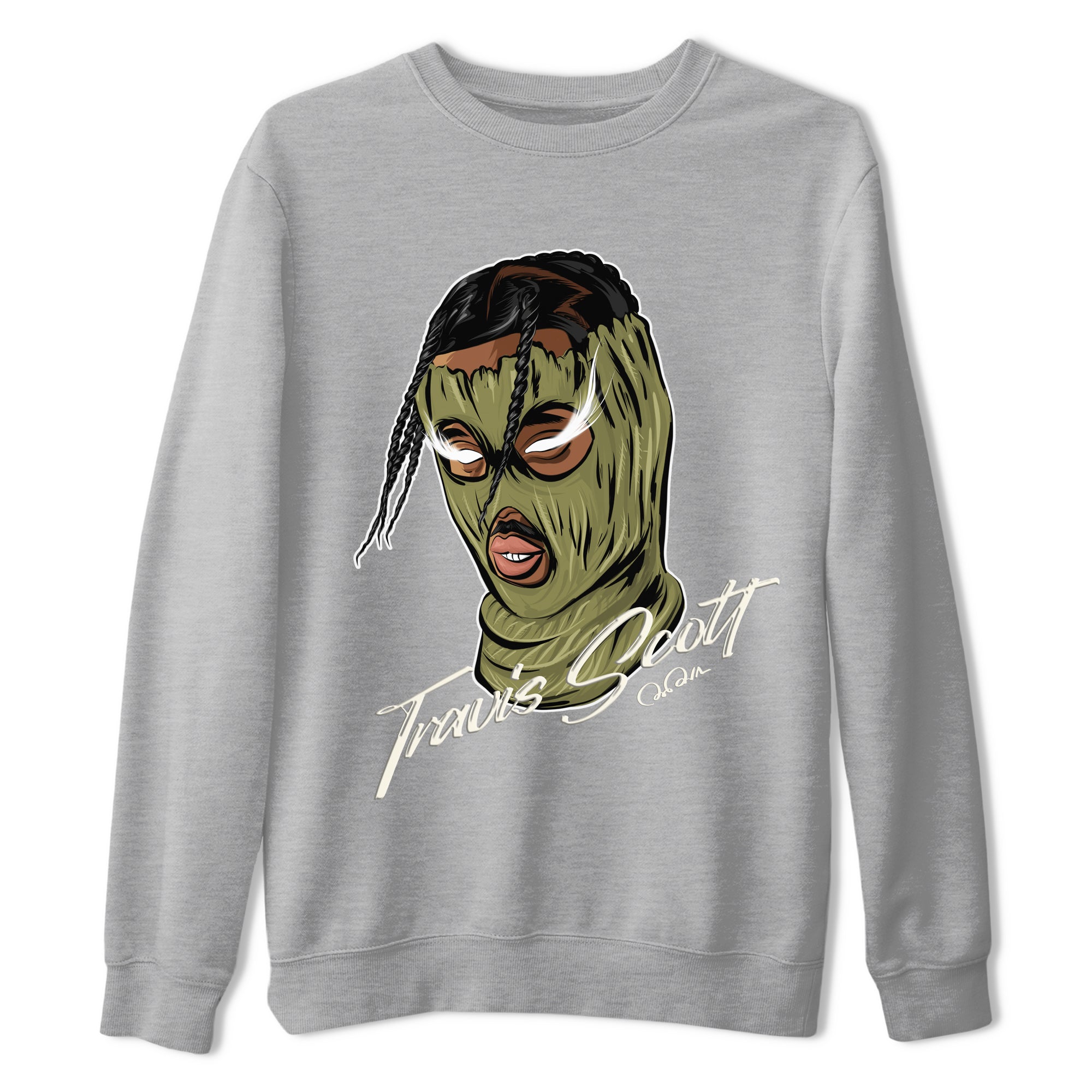 Air Jordan 1 Travis Scott Golf shirt to match jordans Ski Mask Gang Streetwear Sneaker Shirt AJ1 lowTravis Scott Golf Drip Gear Zone Sneaker Matching Clothing Unisex Heather Grey 2 T-Shirt