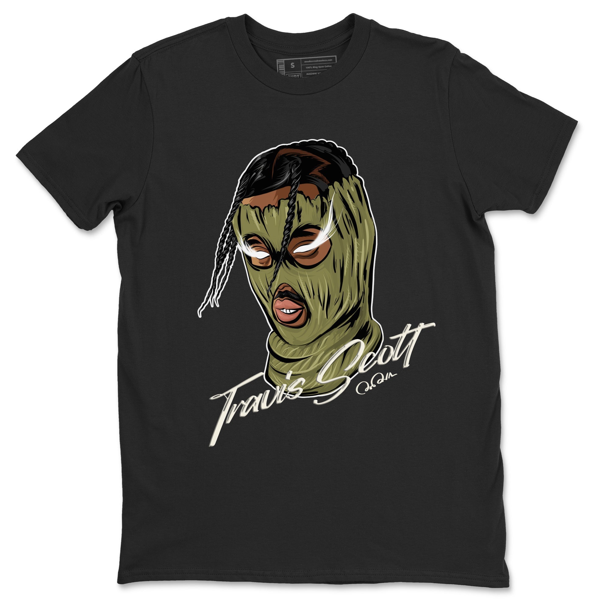 Air Jordan 1 Travis Scott Golf shirt to match jordans Ski Mask Gang Streetwear Sneaker Shirt AJ1 lowTravis Scott Golf Drip Gear Zone Sneaker Matching Clothing Unisex Black 2 T-Shirt