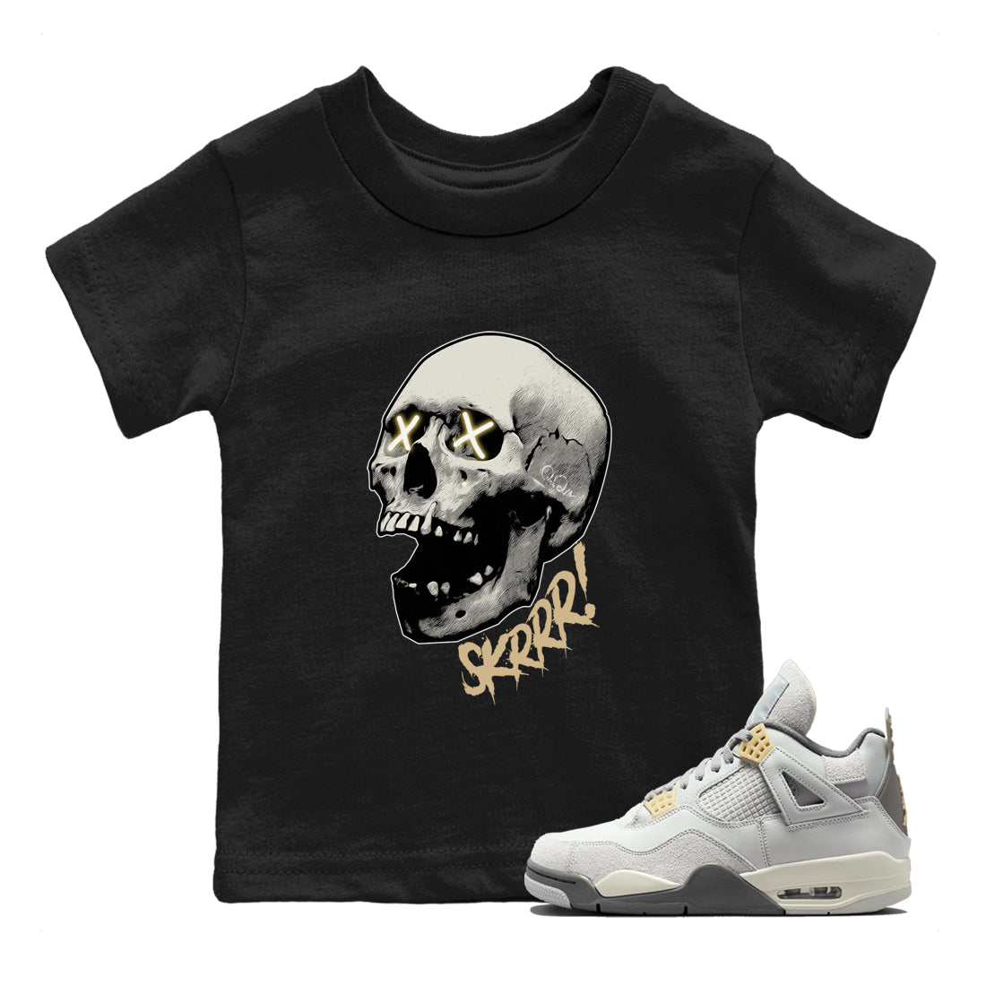 Jordan 4 Craft Sneaker Tees Drip Gear Zone Skrrr Sneaker Tees Jordan 4 Craft Shirt Kids Shirts