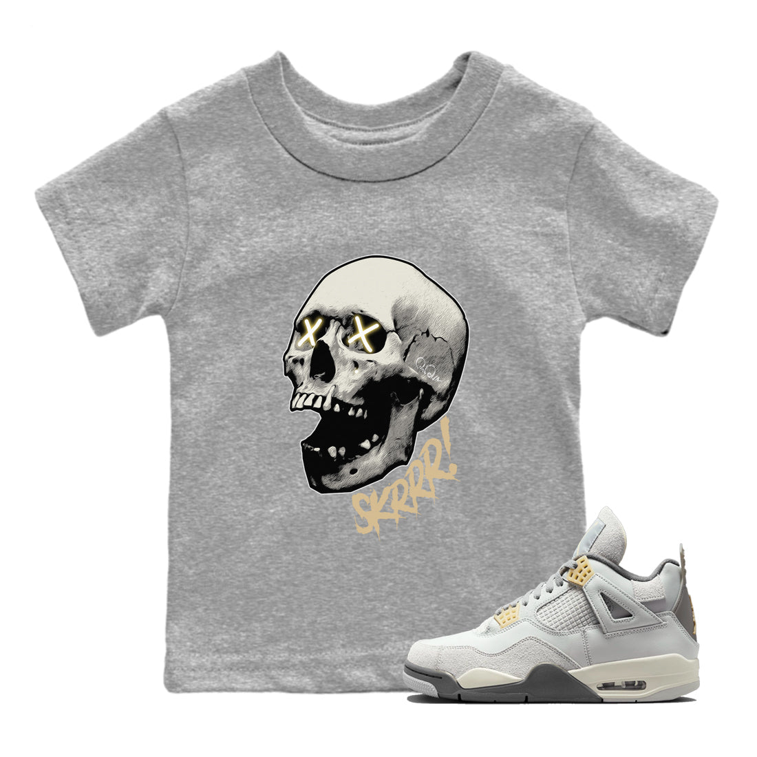 Jordan 4 Craft Sneaker Tees Drip Gear Zone Skrrr Sneaker Tees Jordan 4 Craft Shirt Kids Shirts