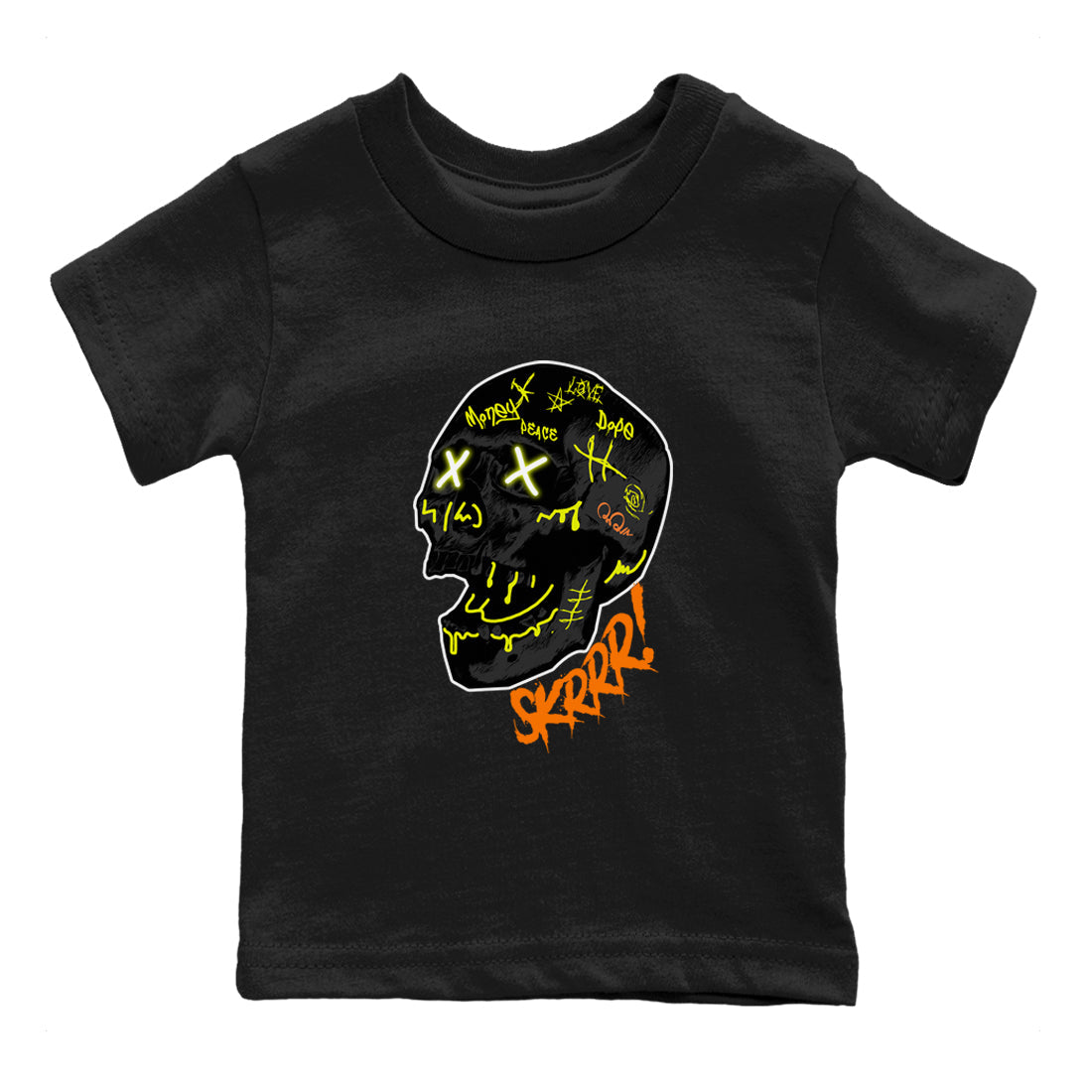 Dunk Halloween shirt to match jordans Skrrr sneaker tees Halloween night dress Dunk Halloween Drip Gear Zone Baby Toddler Black 2 T-Shirt