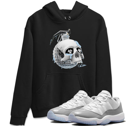 Air Jordan 11 White Cement Sneaker Tees Drip Gear Zone Skull Bomb Sneaker Tees Air Jordan 11 Cement Grey Shirt Unisex Shirts Black 1