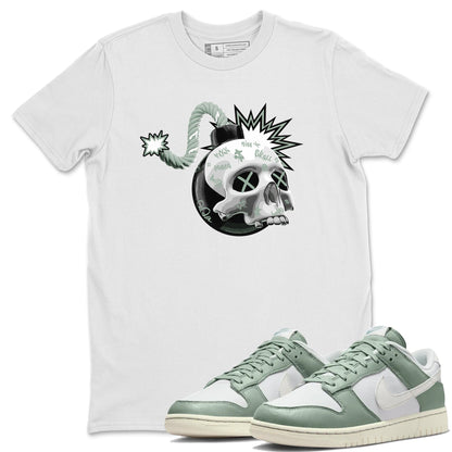 Dunk Mica Green Sneaker Match Tees Skull Bomb Sneaker Tees Dunk Low Mica Green Sneaker Release Tees Unisex Shirts White 1
