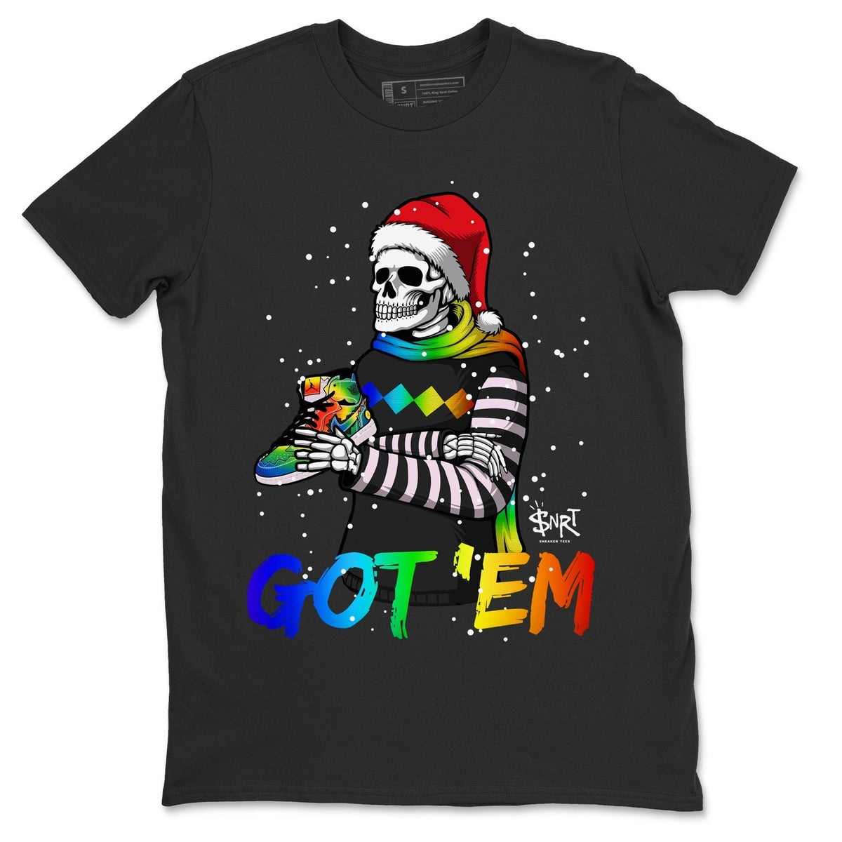 Jordan 1 J Balvin Sneaker Matching T-Shirt Skull Got Em Sneaker Tees Jordan 1 J Balvin Sneaker Release Tees Crew Neck Tees