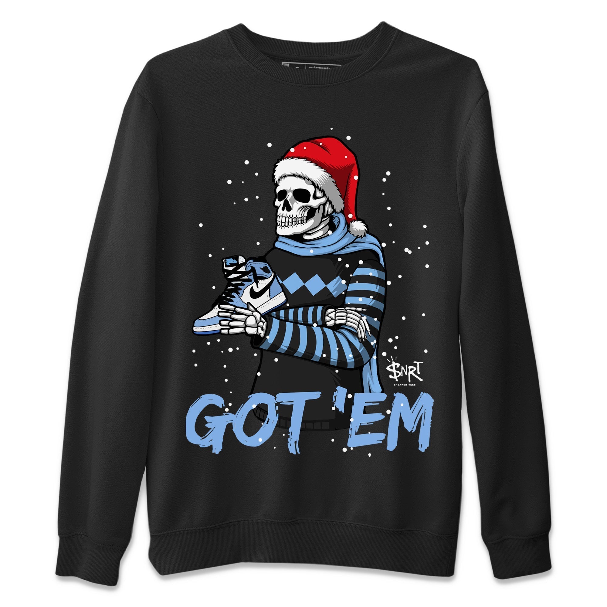 Jordan 1 University Blue Shirt To Match Jordans Skull Got Em Sneaker Tees Jordan 1 University Blue Drip Gear Zone Sneaker Matching Clothing Unisex Shirts