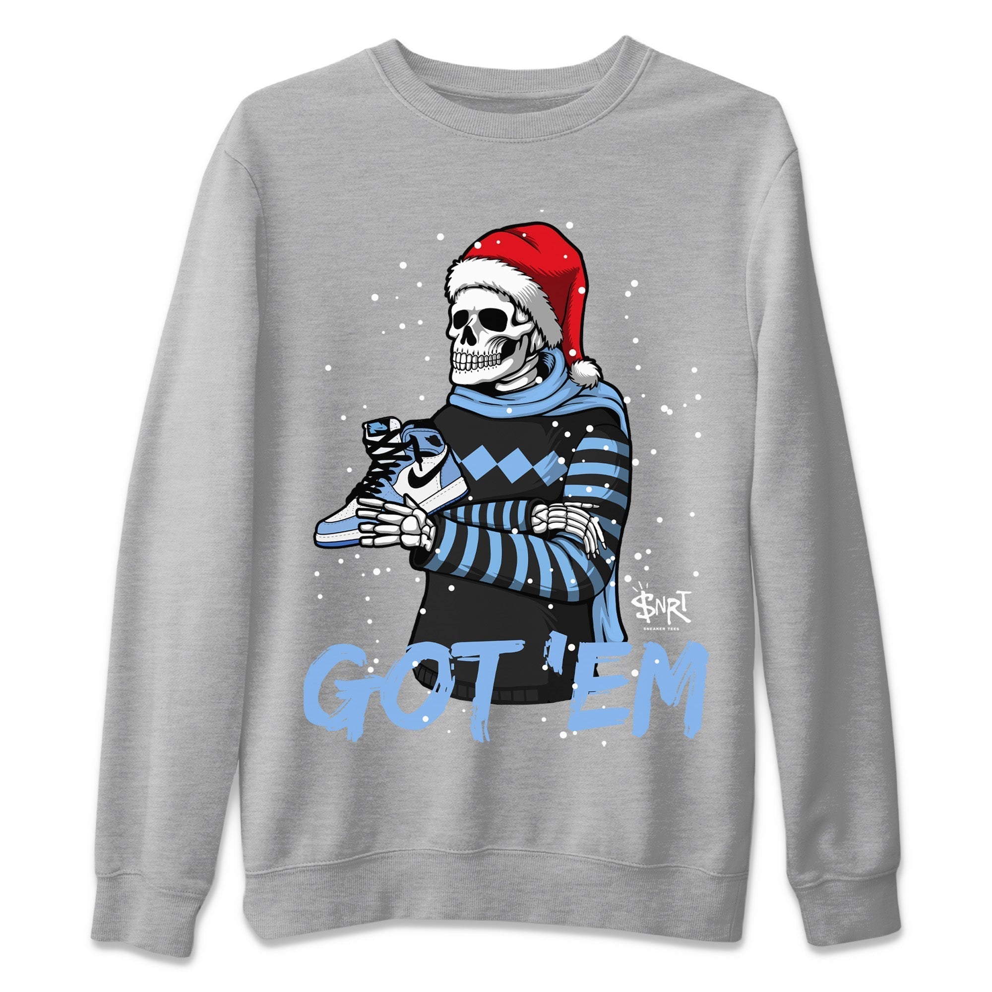 Jordan 1 University Blue Shirt To Match Jordans Skull Got Em Sneaker Tees Jordan 1 University Blue Drip Gear Zone Sneaker Matching Clothing Unisex Shirts