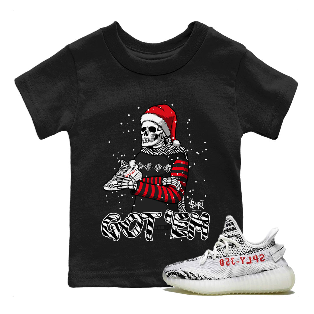 Yeezy 350 Zebra Shirt To Match Jordans Skull Got Em Sneaker Tees Yeezy 350 Zebra Drip Gear Zone Sneaker Matching Clothing Kids Shirts