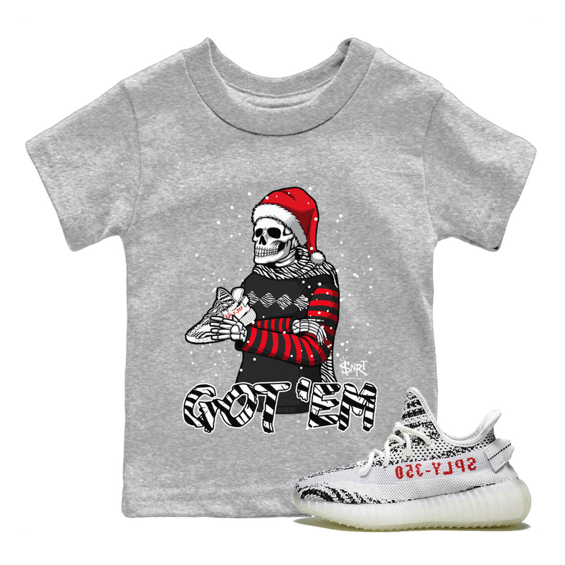 Yeezy 350 Zebra Shirt To Match Jordans Skull Got Em Sneaker Tees Yeezy 350 Zebra Drip Gear Zone Sneaker Matching Clothing Kids Shirts