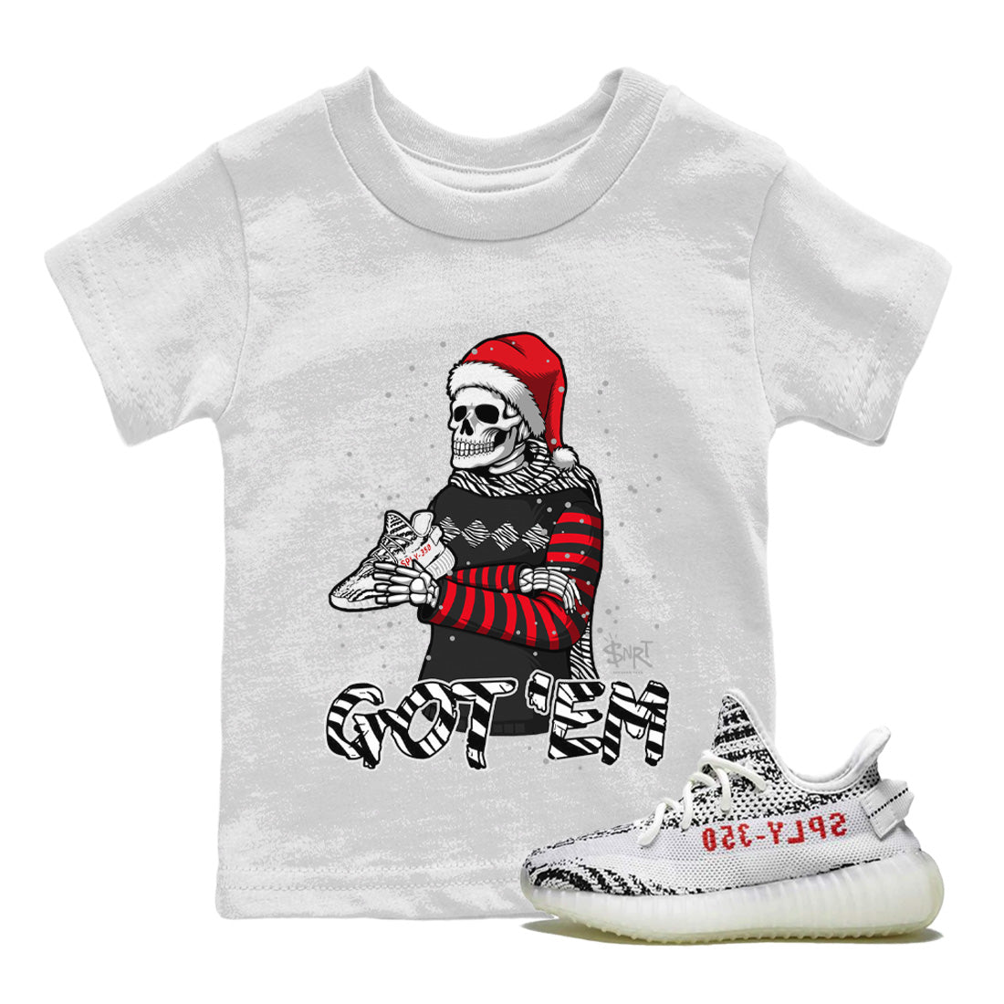 Yeezy 350 Zebra Shirt To Match Jordans Skull Got Em Sneaker Tees Yeezy 350 Zebra Drip Gear Zone Sneaker Matching Clothing Kids Shirts