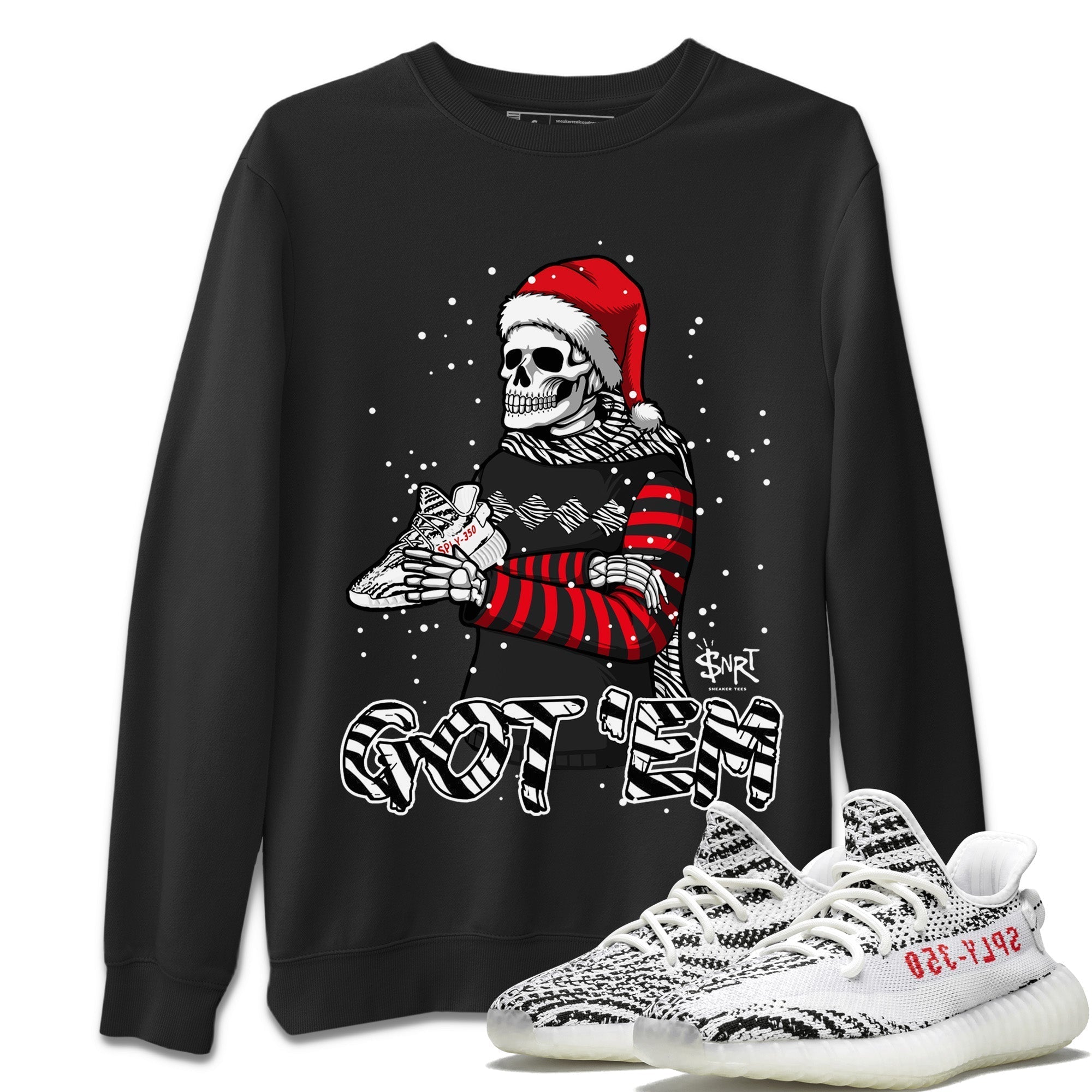 Yeezy 350 Zebra Shirt To Match Jordans Skull Got Em Sneaker Tees Yeezy 350 Zebra Drip Gear Zone Sneaker Matching Clothing Unisex Shirts