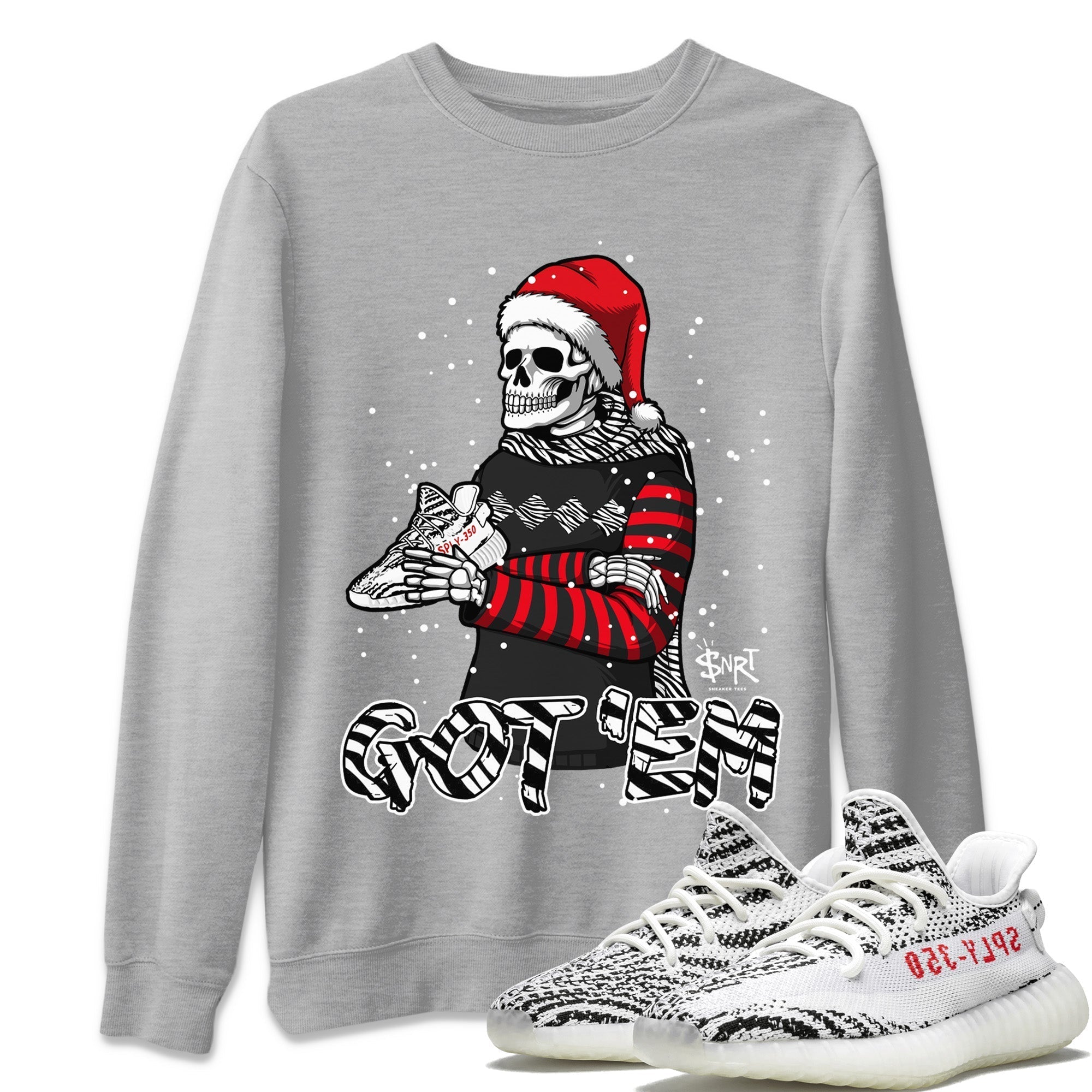 Yeezy 350 Zebra Shirt To Match Jordans Skull Got Em Sneaker Tees Yeezy 350 Zebra Drip Gear Zone Sneaker Matching Clothing Unisex Shirts