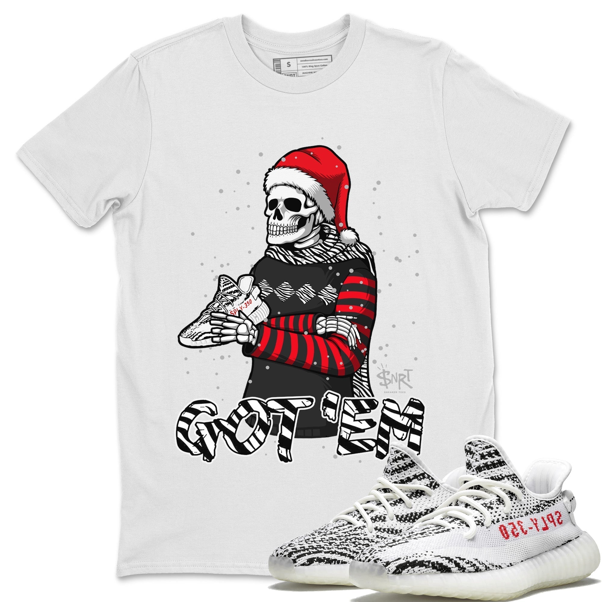 Yeezy 350 Zebra Shirt To Match Jordans Skull Got Em Sneaker Tees Yeezy 350 Zebra Drip Gear Zone Sneaker Matching Clothing Unisex Shirts