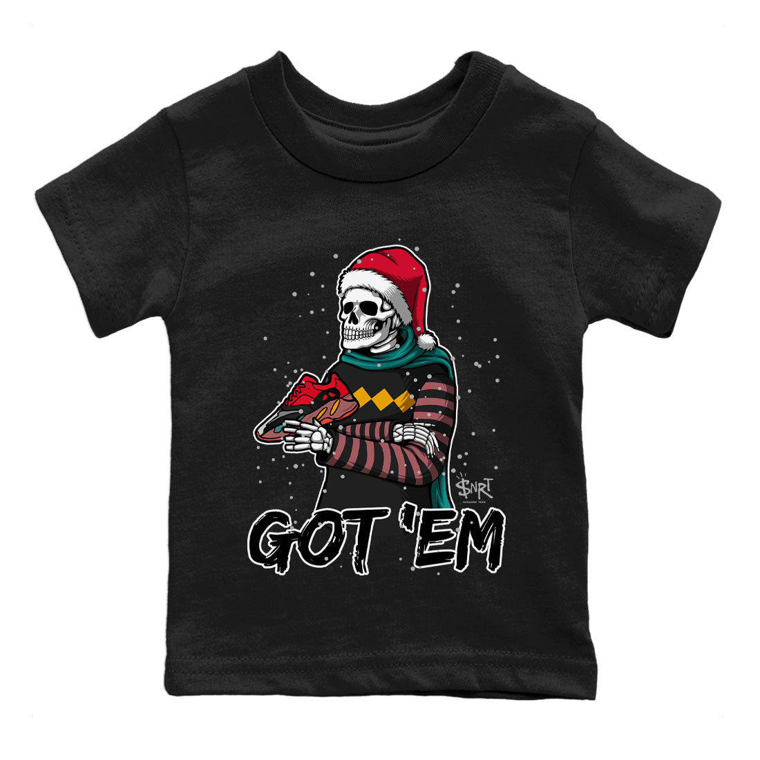 Yeezy 700 Hi-Res Red Shirt To Match Jordans Skull Got Em Sneaker Tees Yeezy 700 Hi-Res Red Drip Gear Zone Sneaker Matching Clothing Kids Shirts