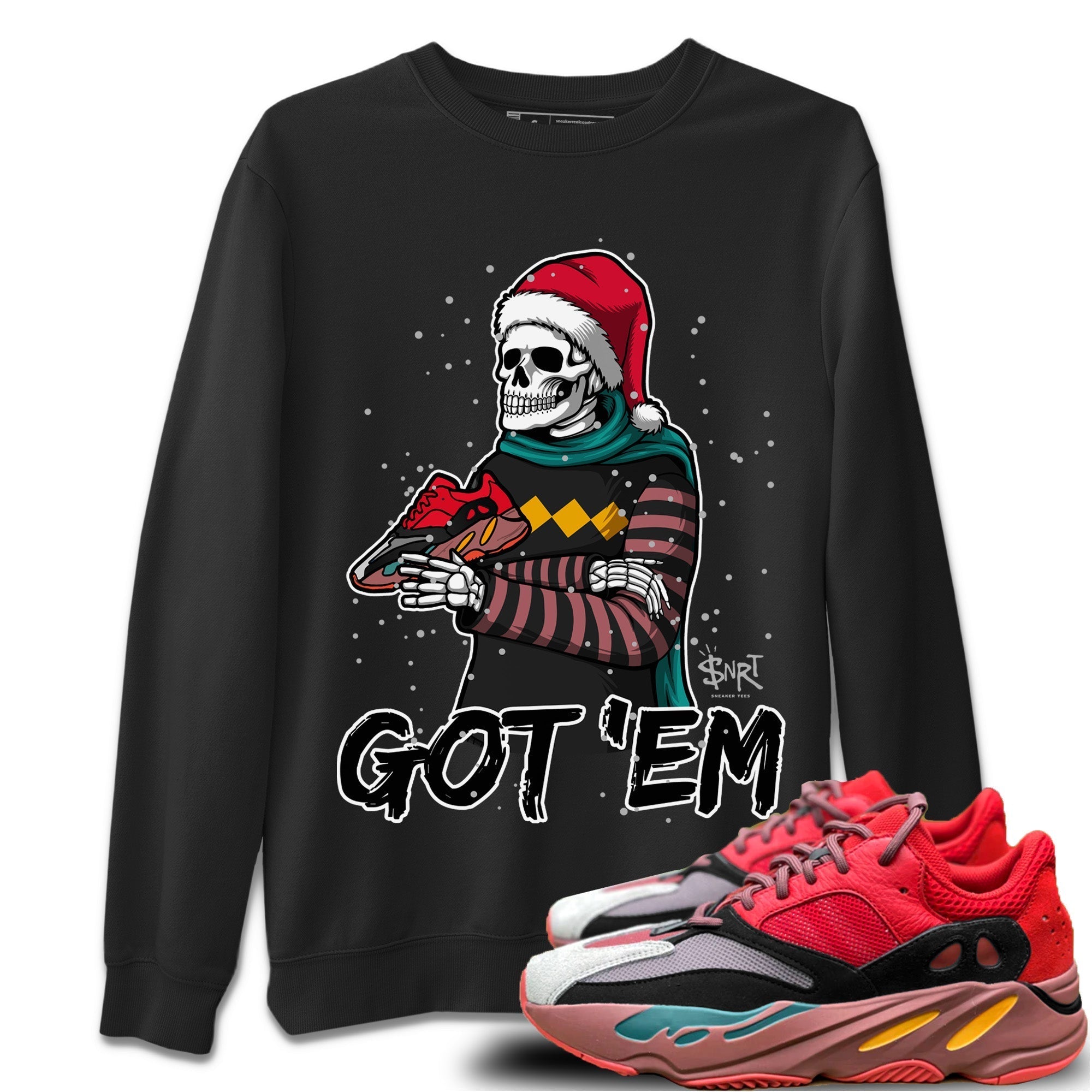 Yeezy 700 Hi-Res Red Shirt To Match Jordans Skull Got Em Sneaker Tees Yeezy 700 Hi-Res Red Drip Gear Zone Sneaker Matching Clothing Unisex Shirts