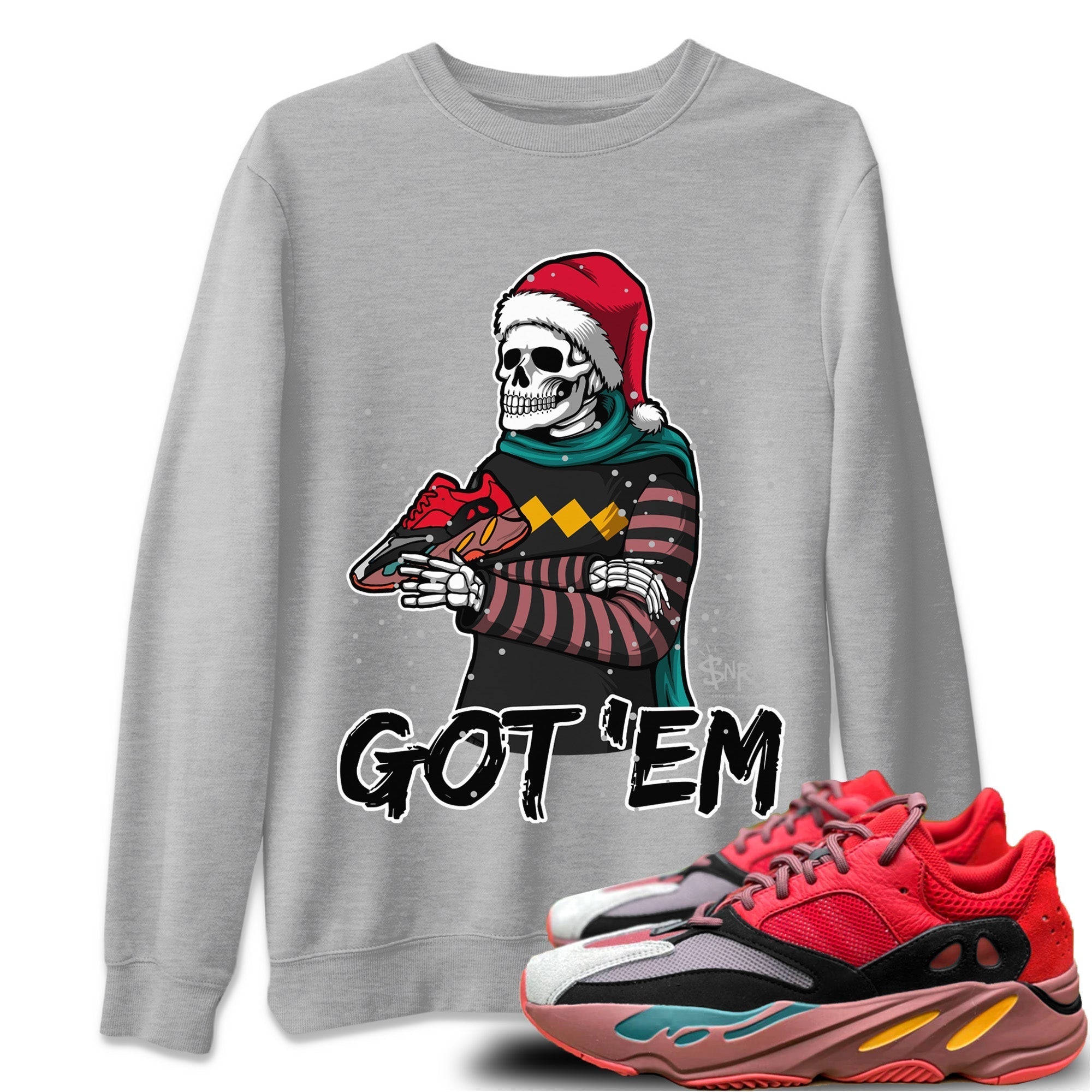 Yeezy 700 Hi-Res Red Shirt To Match Jordans Skull Got Em Sneaker Tees Yeezy 700 Hi-Res Red Drip Gear Zone Sneaker Matching Clothing Unisex Shirts