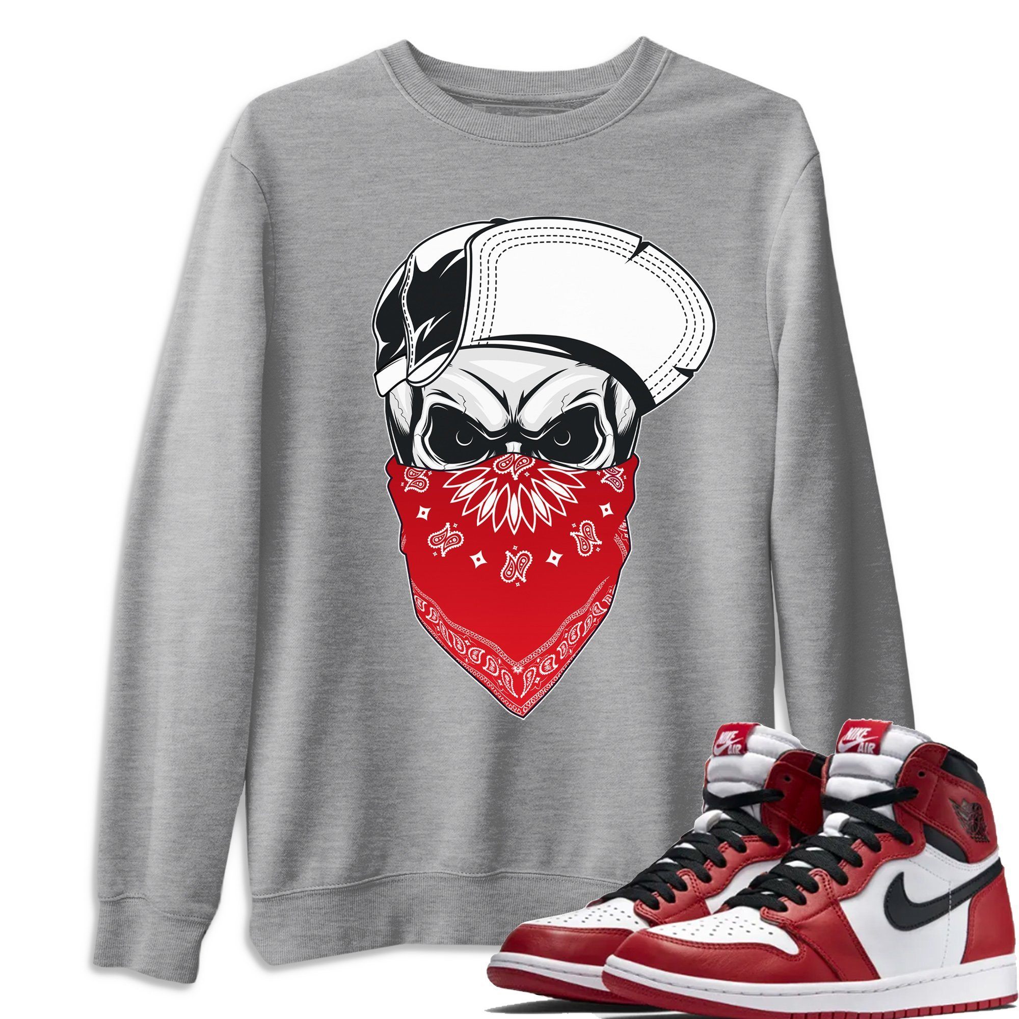 Jordan 1 Varsity Red Shirt To Match Jordans Skull Hat Sneaker Tees Jordan 1 Varsity Red Drip Gear Zone Sneaker Matching Clothing Unisex Shirts