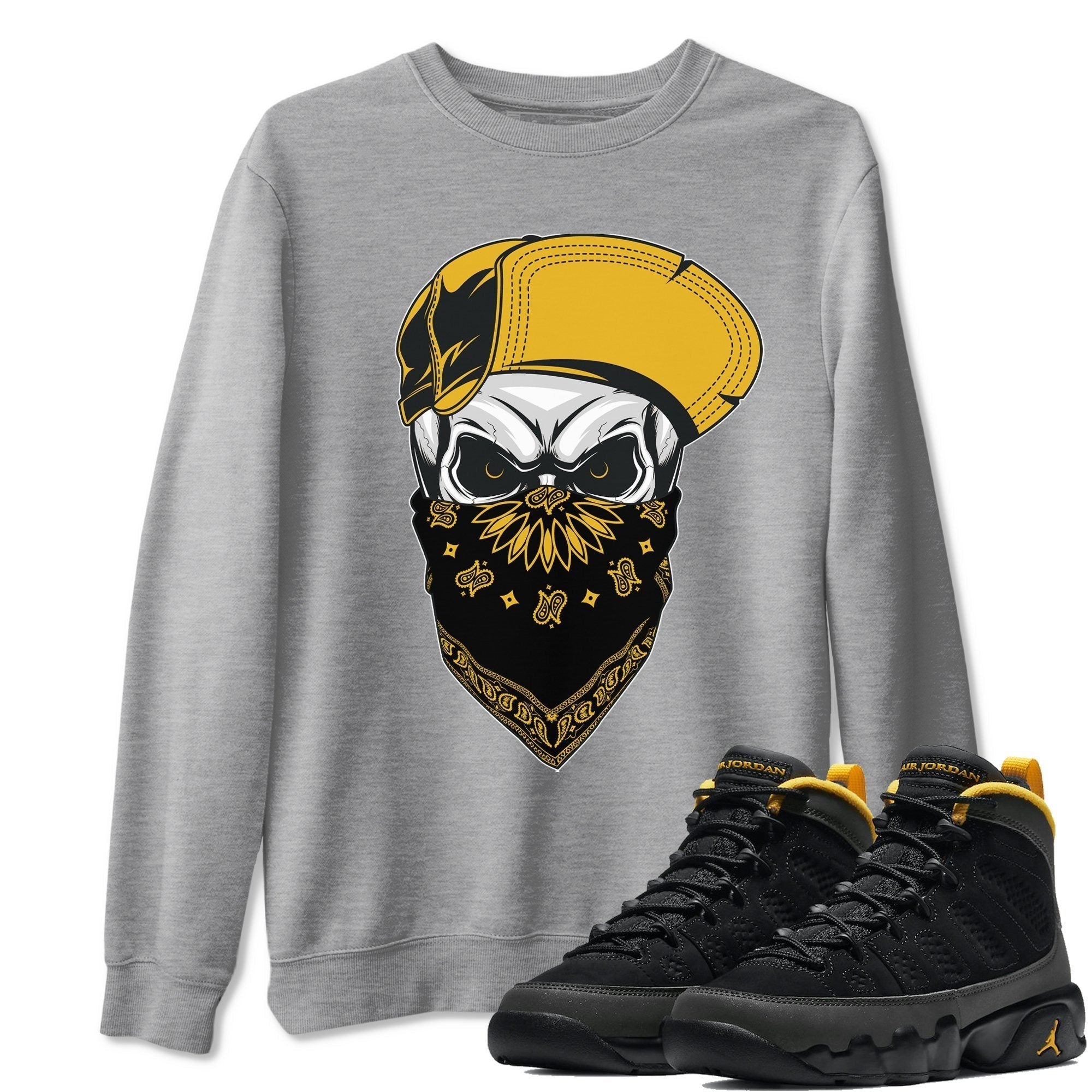 Jordan 9 University Gold Shirt To Match Jordans Skull Hat Sneaker Tees Jordan 9 University Gold Drip Gear Zone Sneaker Matching Clothing Unisex Shirts