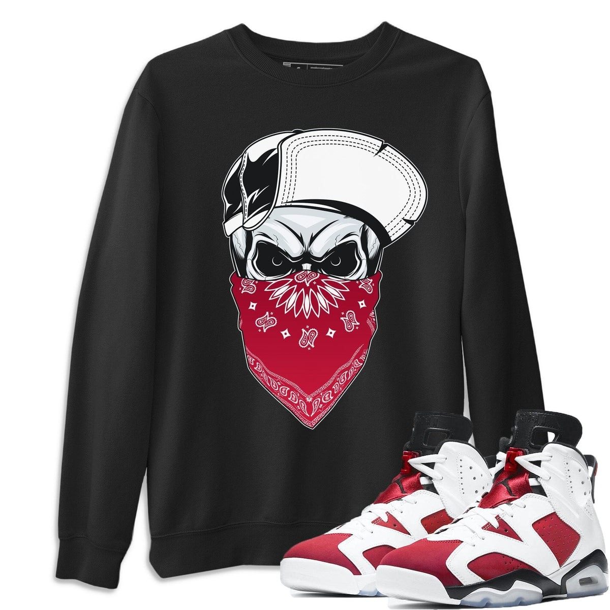 Jordan 6 Carmine Shirt To Match Jordans Skull Hat Sneaker Tees Jordan 6 Carmine Drip Gear Zone Sneaker Matching Clothing Unisex Shirts