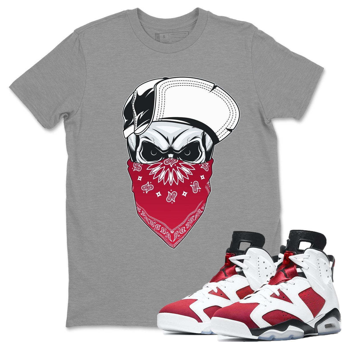 Jordan 6 Carmine Shirt To Match Jordans Skull Hat Sneaker Tees Jordan 6 Carmine Drip Gear Zone Sneaker Matching Clothing Unisex Shirts